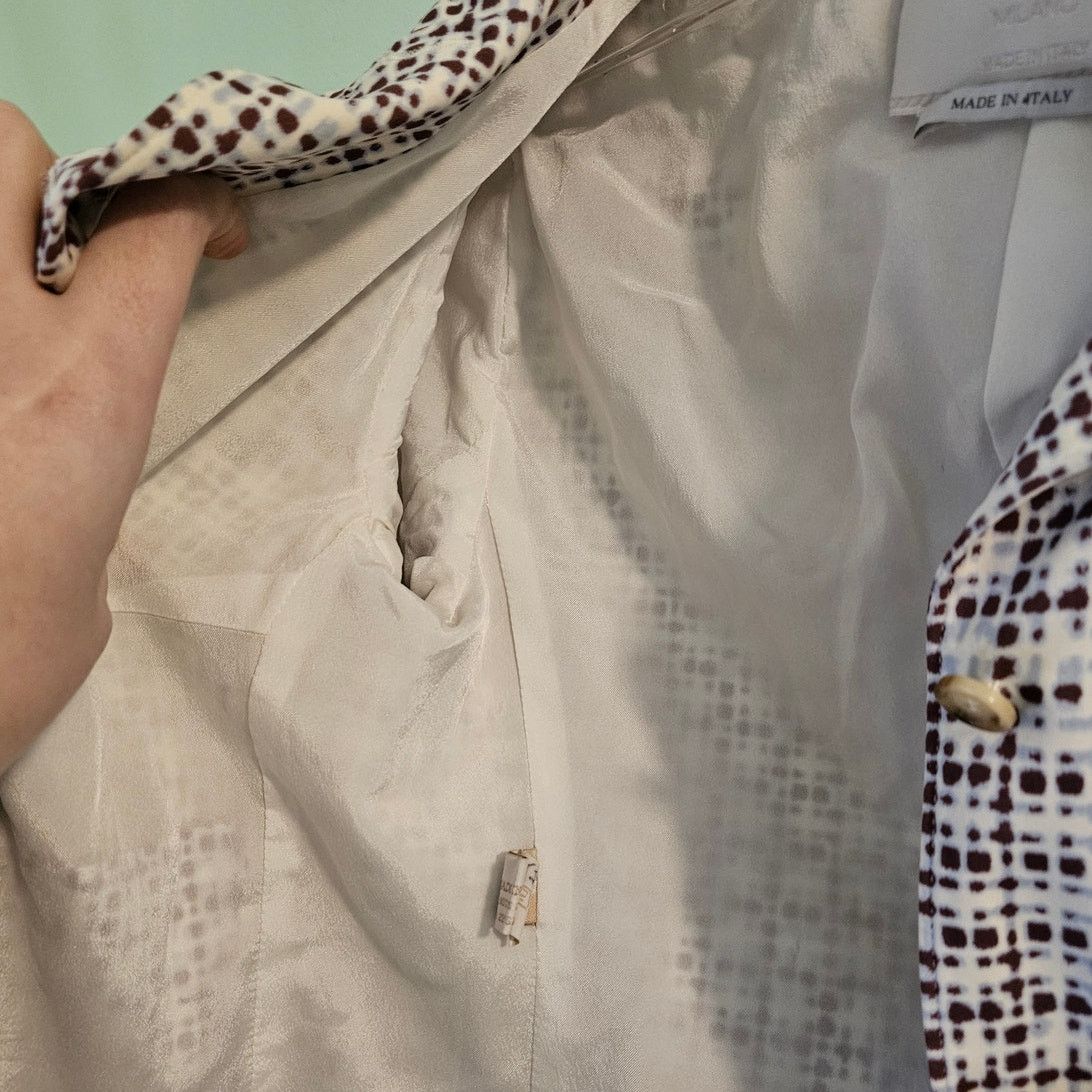 Prada Prada Milano Designer Geometric Printed Blazer Style Jacket Size XS / US 0-2 / IT 36-38 - 12 Thumbnail