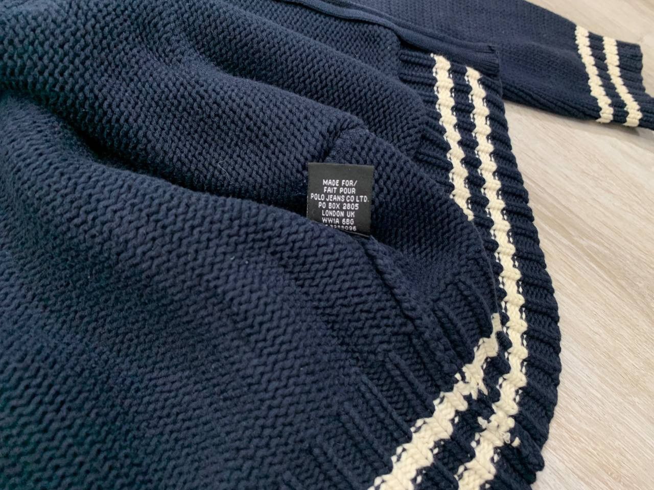 Polo Ralph Lauren × Vintage Mens vintage knitwear hoodie Polo Jeans Co. Ralph Lauren Size US M / EU 48-50 / 2 - 6 Thumbnail