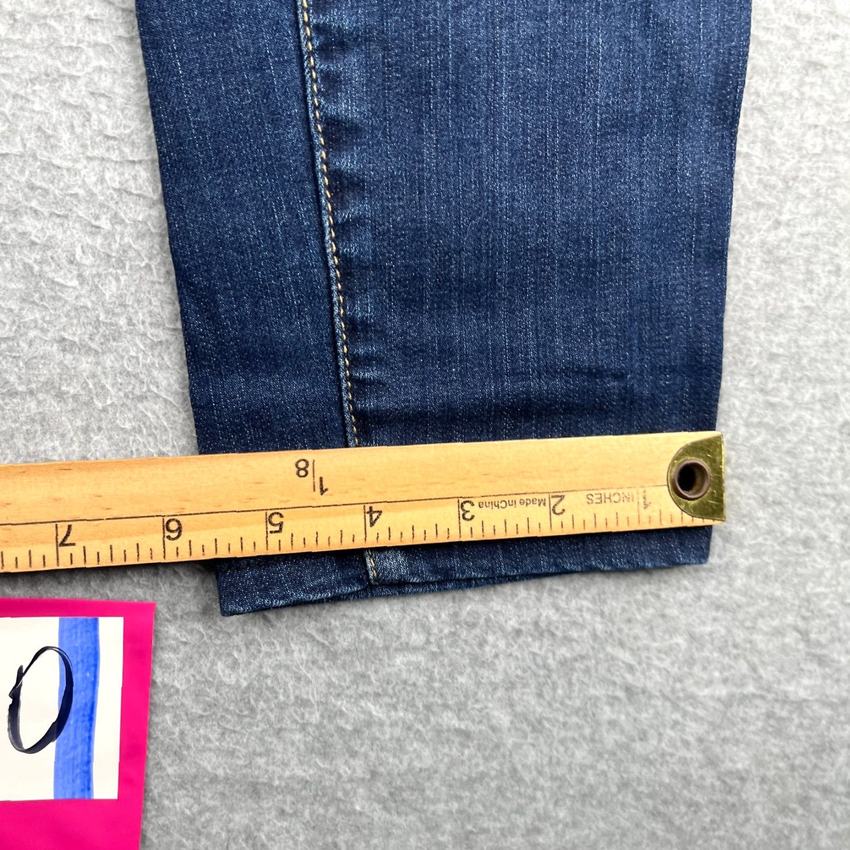Armani Exchange Armani Exchange Jeans Leggings Pants Womens 30 Blue Denim Distressed 5-Pocket Logo Skinny Jeans Womens Size 30" / US 8 / IT 44 - 2 Thumbnail