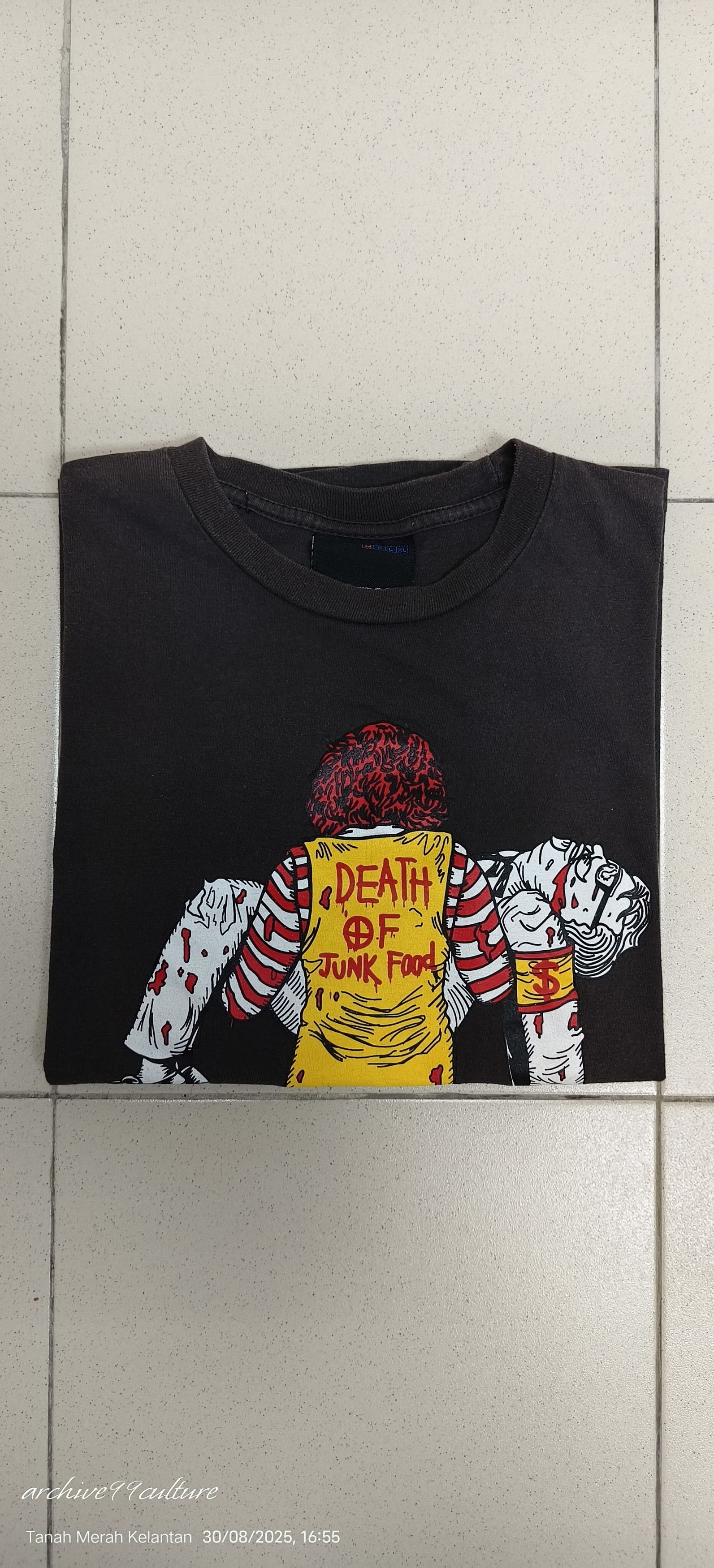 Other DEATH OF JUNK FOOD Mc Donald Punk Parody Tee Size US S / EU 44-46 / 1 - 10 Thumbnail