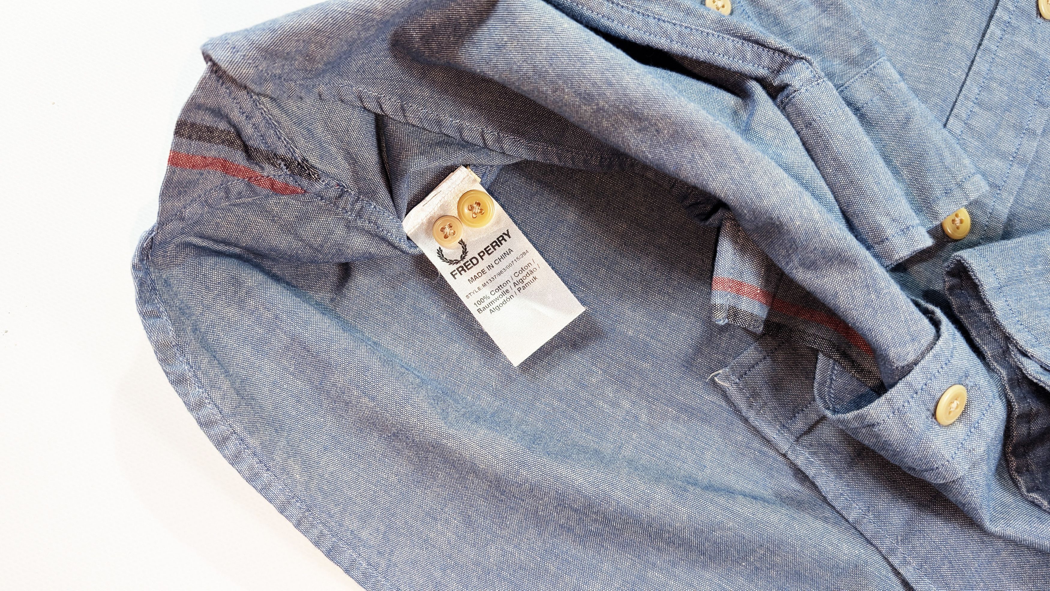 Fred Perry Fred Perry Blue Cotton Oxford Shirt Size M Size US M / EU 48-50 / 2 - 8 Thumbnail