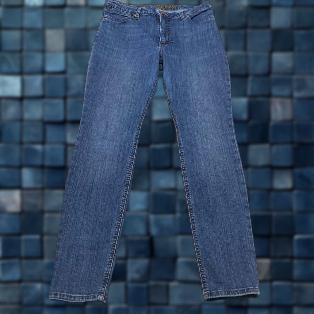 Wrangler VINTAGE Wrangler Retro Womens Jeans Blue Denim Medium Wash High Rise Skinny 32x31 Regular 5-Pocket Denim Cotton Spandex Wrangler Retro Size 24" / US 00 / IT 34 - 1 Thumbnail