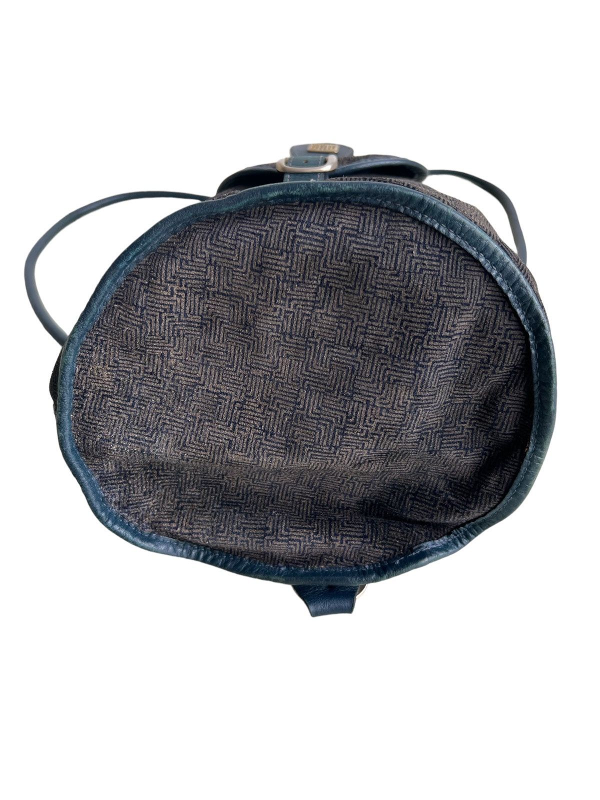Lanvin 1980s Lanvin Paris Monogram Jacquard Hybrid Velvet Backpack Size ONE SIZE - 7 Thumbnail