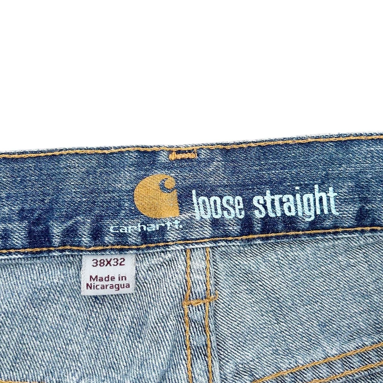 Carhartt Carhartt Loose Straight Jeans Sz 38x32 Size 38" / US 16 / IT 52 - 2 Thumbnail