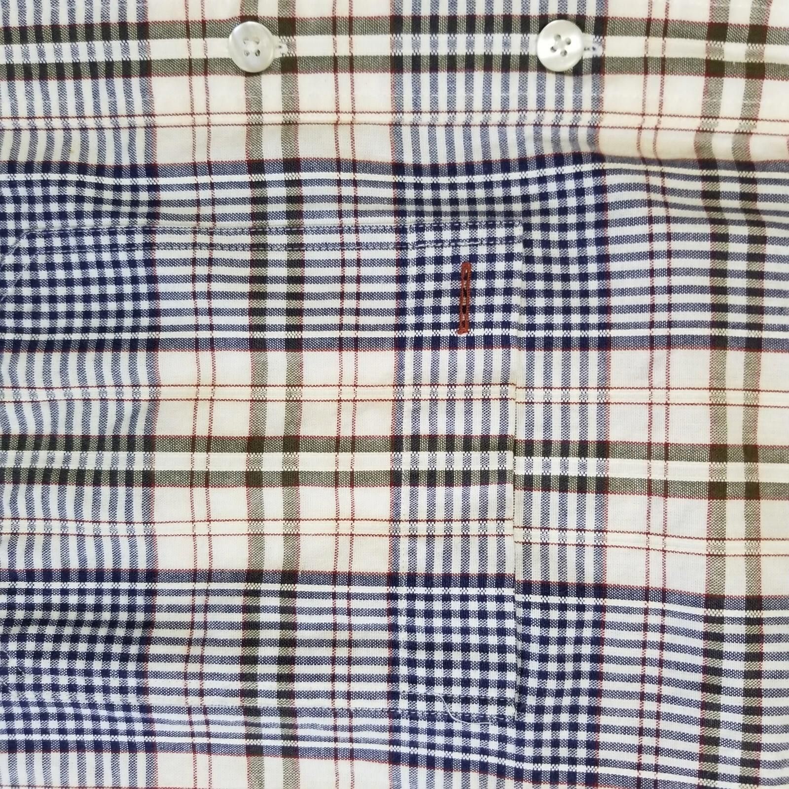 Arrow Arrow River Brand Cream and Blue Plaid Medium Size US M / EU 48-50 / 2 - 7 Thumbnail