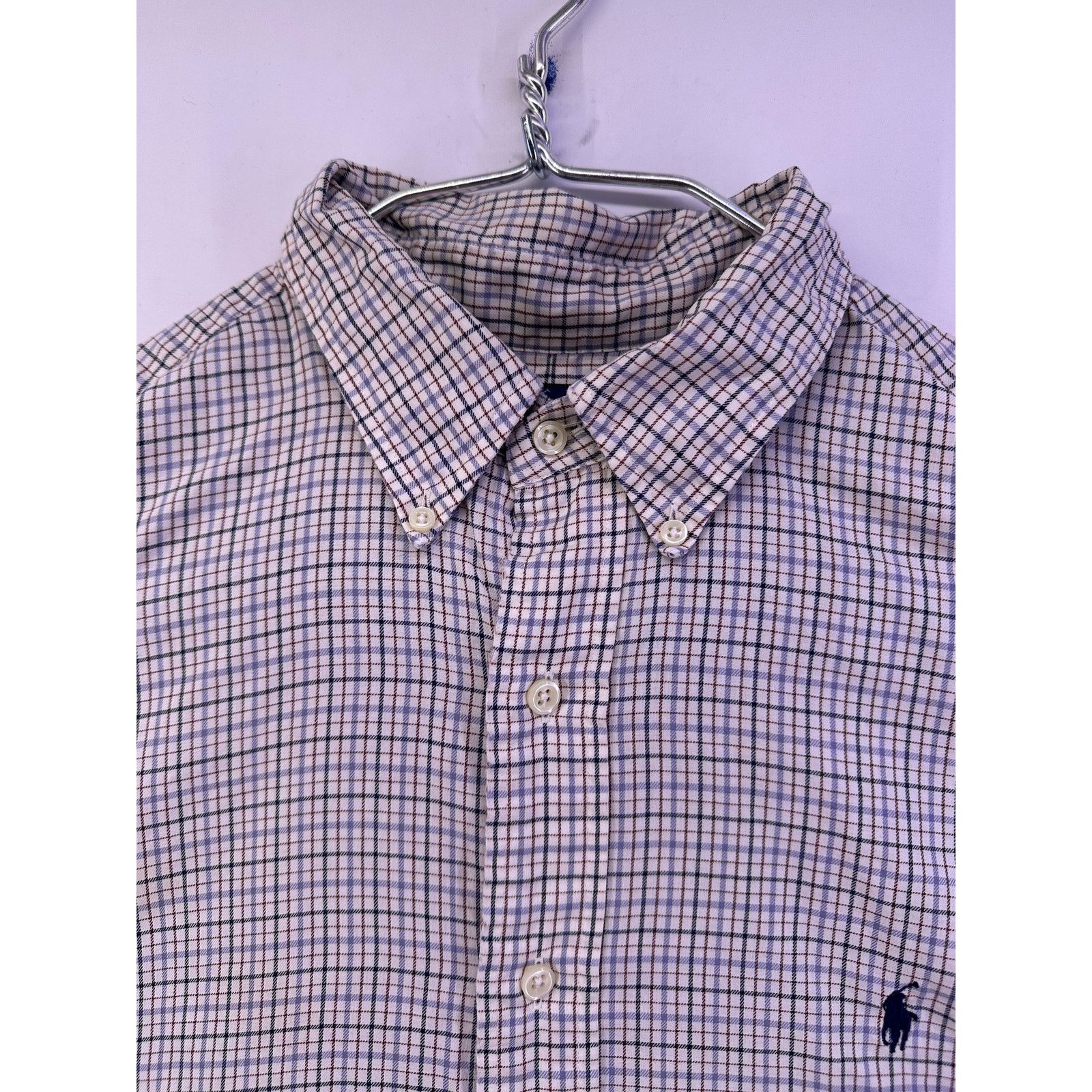Ralph Lauren Ralph Lauren Tan Dark Color Blend Yarmouth LS Size 17 Size US XL / EU 56 / 4 - 5 Thumbnail