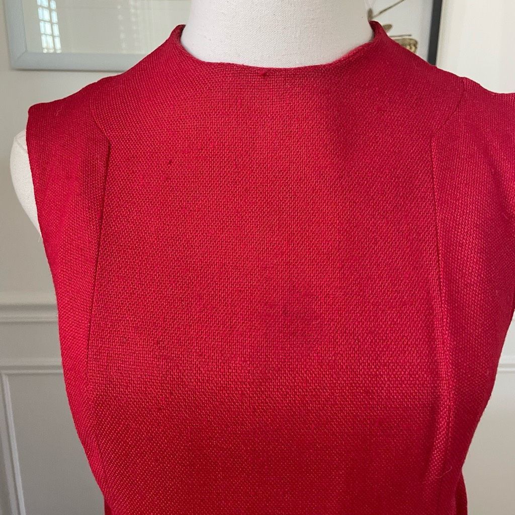 Saks Fifth Avenue Vintage 60s Saks Fifth Avenue Mock Neck Sleeveless Shift Dre Size S / US 4 / IT 40 - 2 Thumbnail