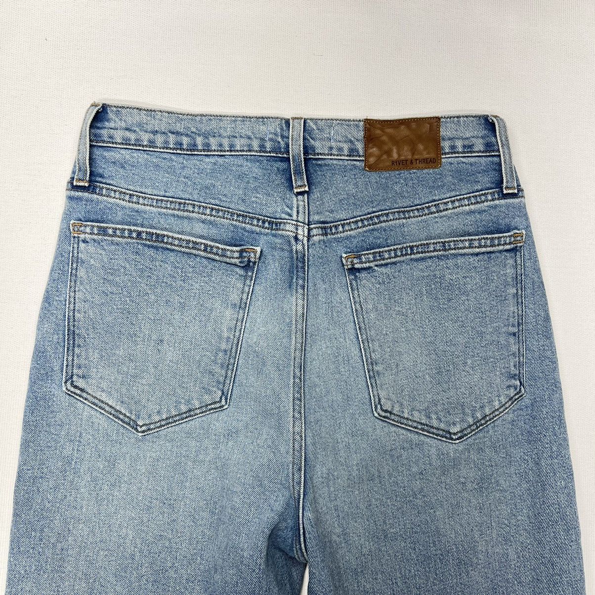 Madewell Rivet & Thread Jeans Blue Perfect Vintage Ryserson Denim Size 28" / US 6 / IT 42 - 11 Thumbnail