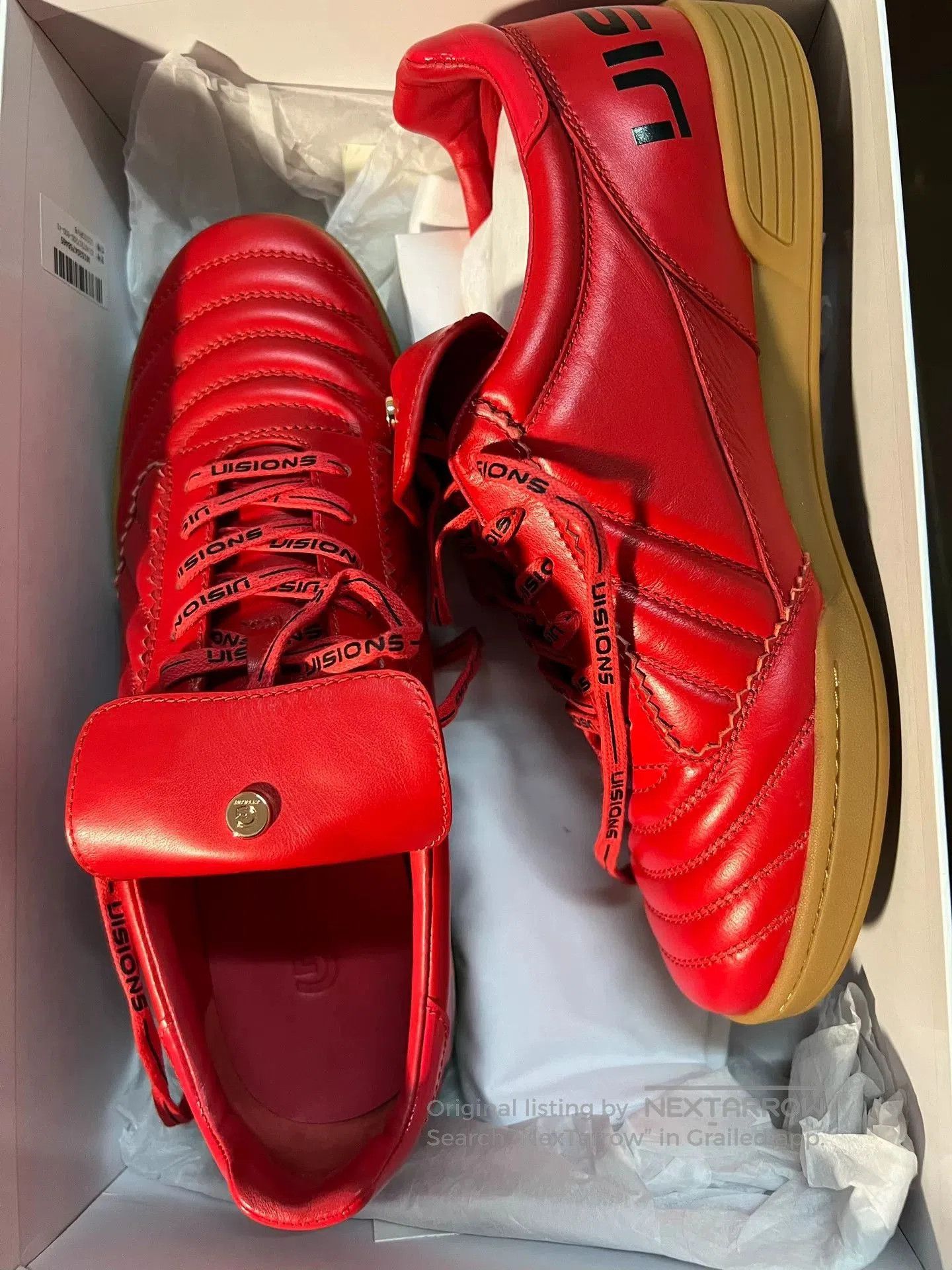 Givenchy Givenchy Red Leather Soccer Shoes. Size US 8 / EU 41 - 1 Thumbnail