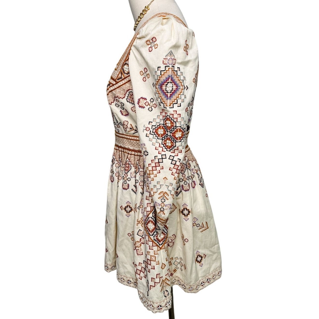Ulla Johnson Ulla Johnson Adilah Beaded Embroidered Mini Dress size 0 Size XS / US 0-2 / IT 36-38 - 7 Thumbnail