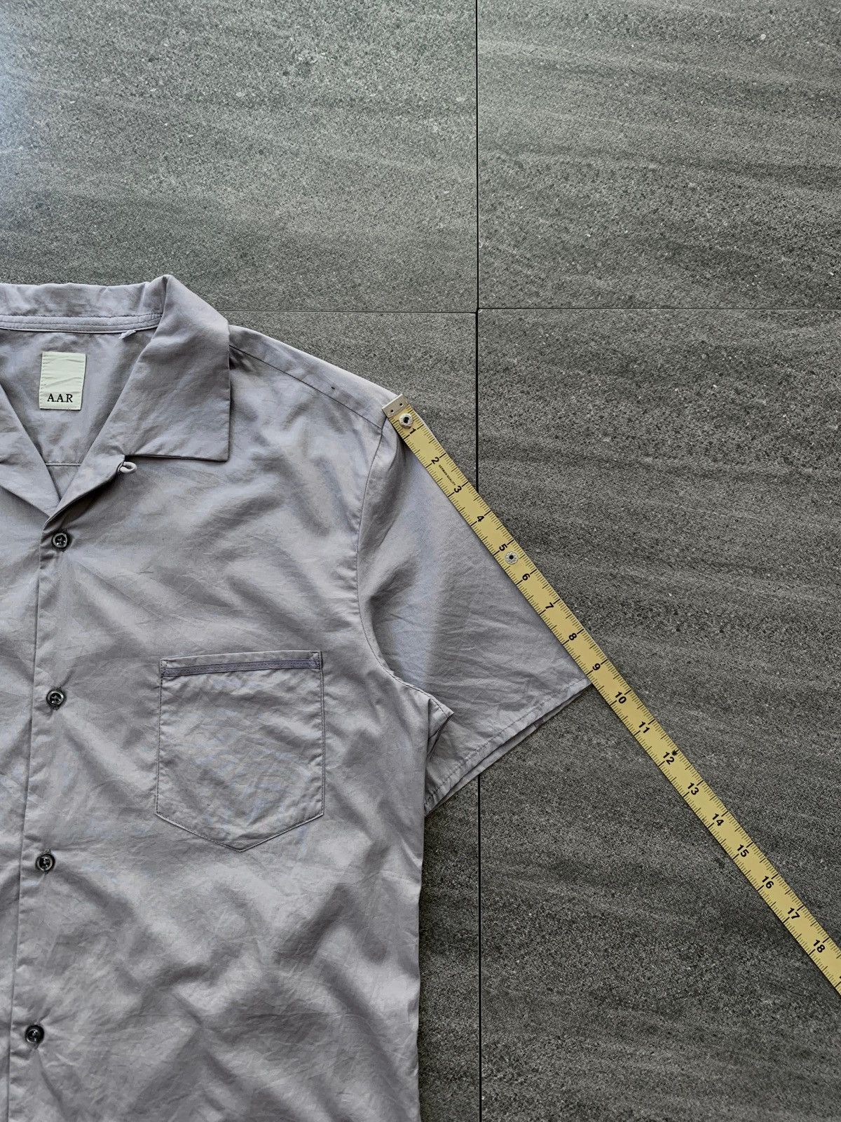 Yohji Yamamoto FREE TAX! AAR Ribbon Paneled Open Collar Shirt Size US M / EU 48-50 / 2 - 10 Thumbnail