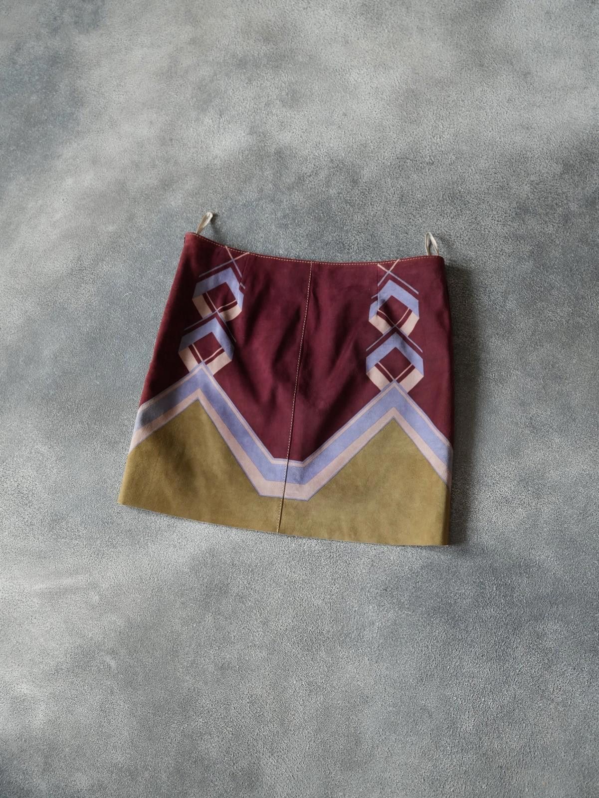 Prada S/S 2007 Prada RUNWAY Leather Mini Skirt VINTAGE IT40 Size 30" / US 8 / IT 44 - 8 Thumbnail