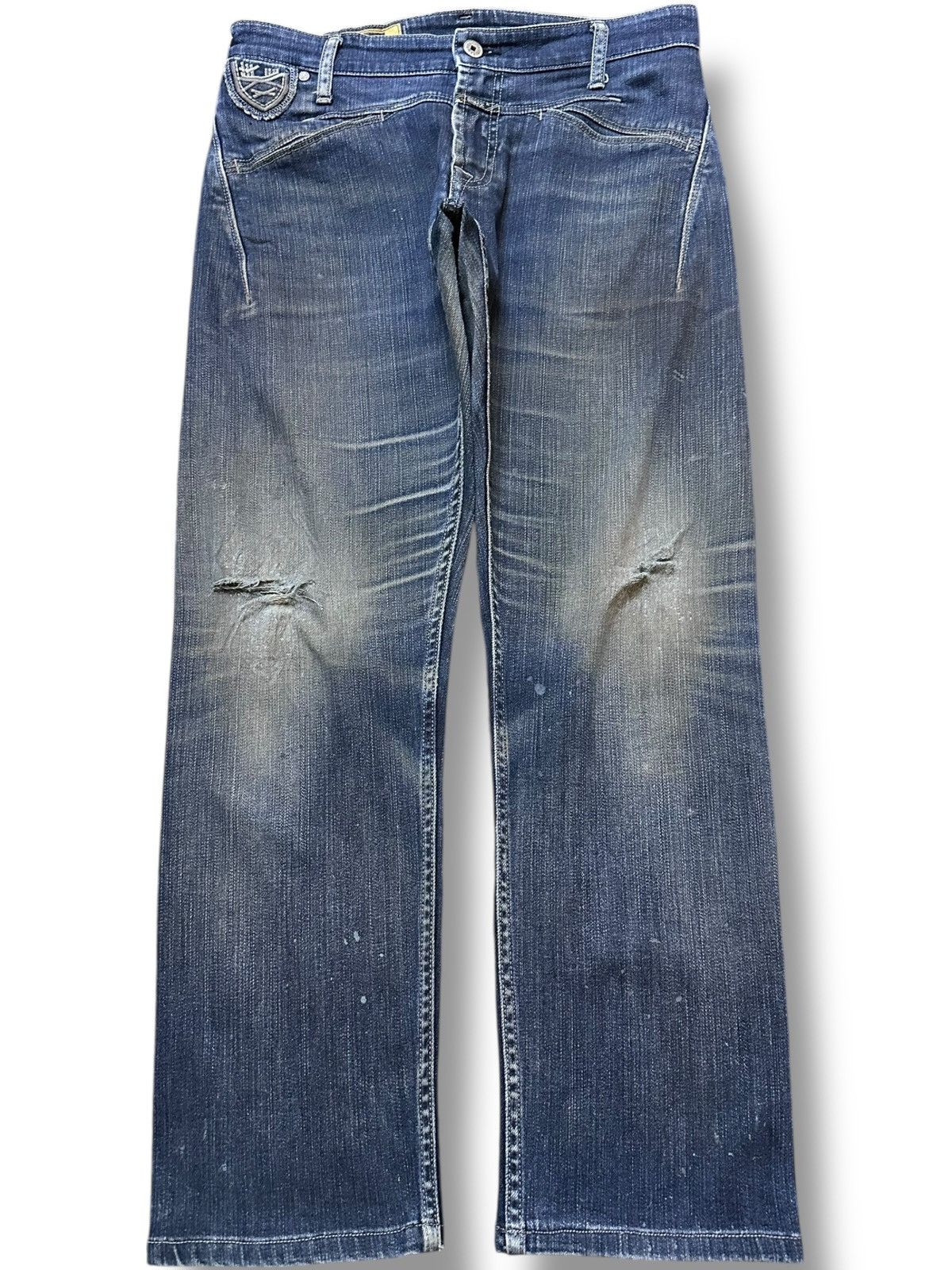 Marithe + Francois Girbaud Vintage Le Jean De Marithe Francois Girbaud Mudwash Denim Size US 30 / EU 46 - 1 Thumbnail