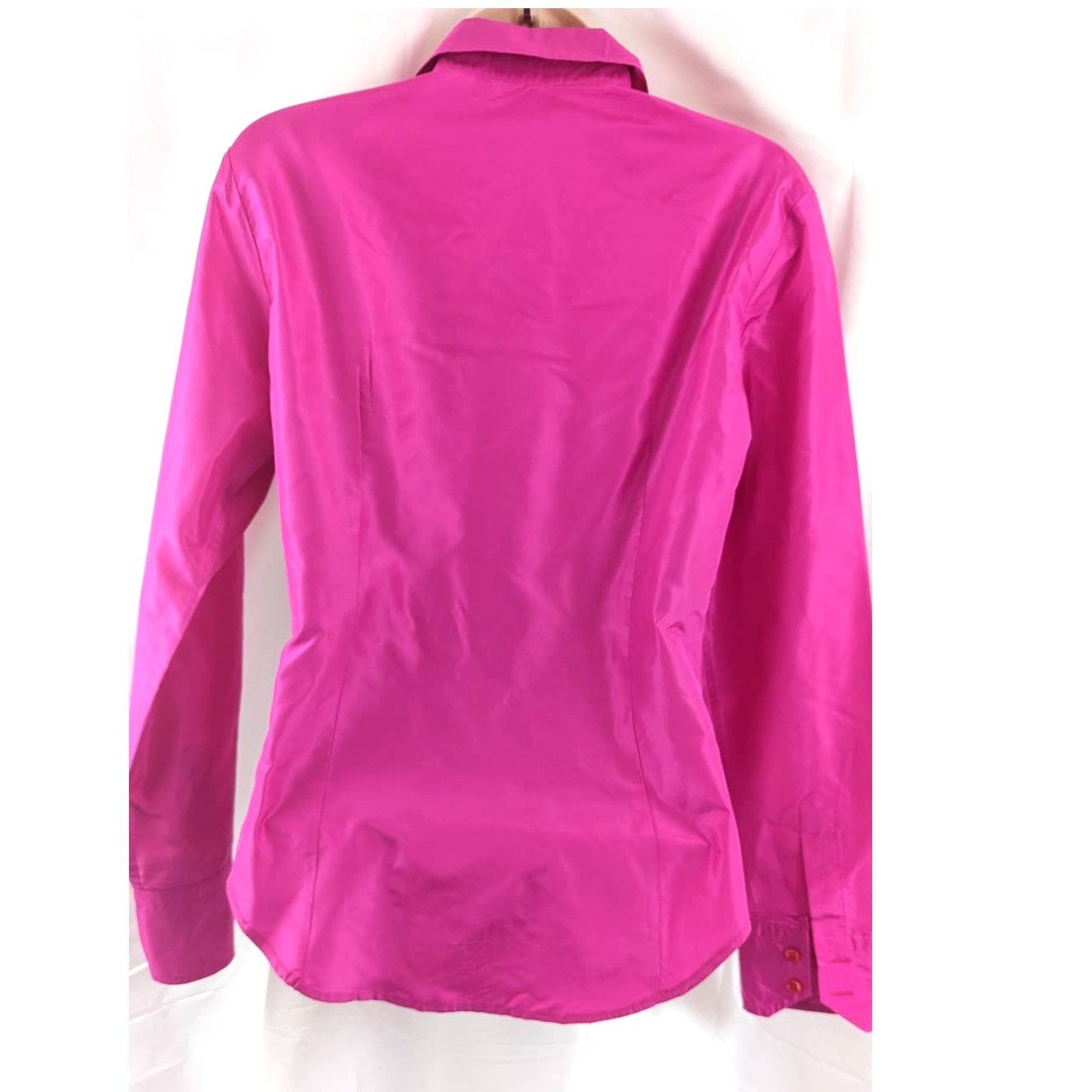 Etro ETRO Pink Fuchsia Silk Button Women's Toop sz 40 Milano Size M / US 6-8 / IT 42-44 - 7 Thumbnail