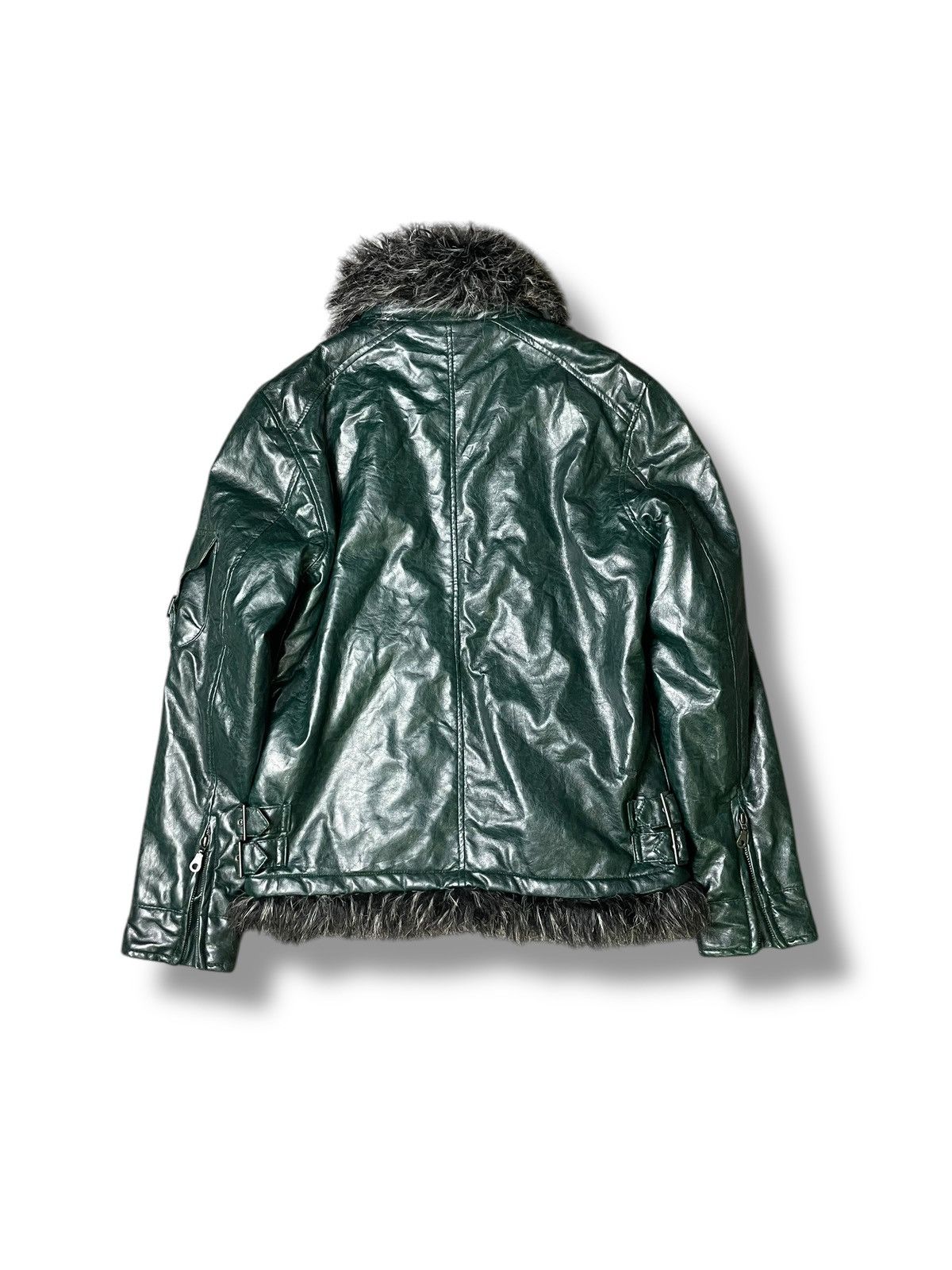 If Six Was Nine × Japanese Brand × Le Grande Bleu (L.G.B.) Ignition Brand Fur Leather Jacket (53) Size US XXS / EU 40 - 3 Thumbnail