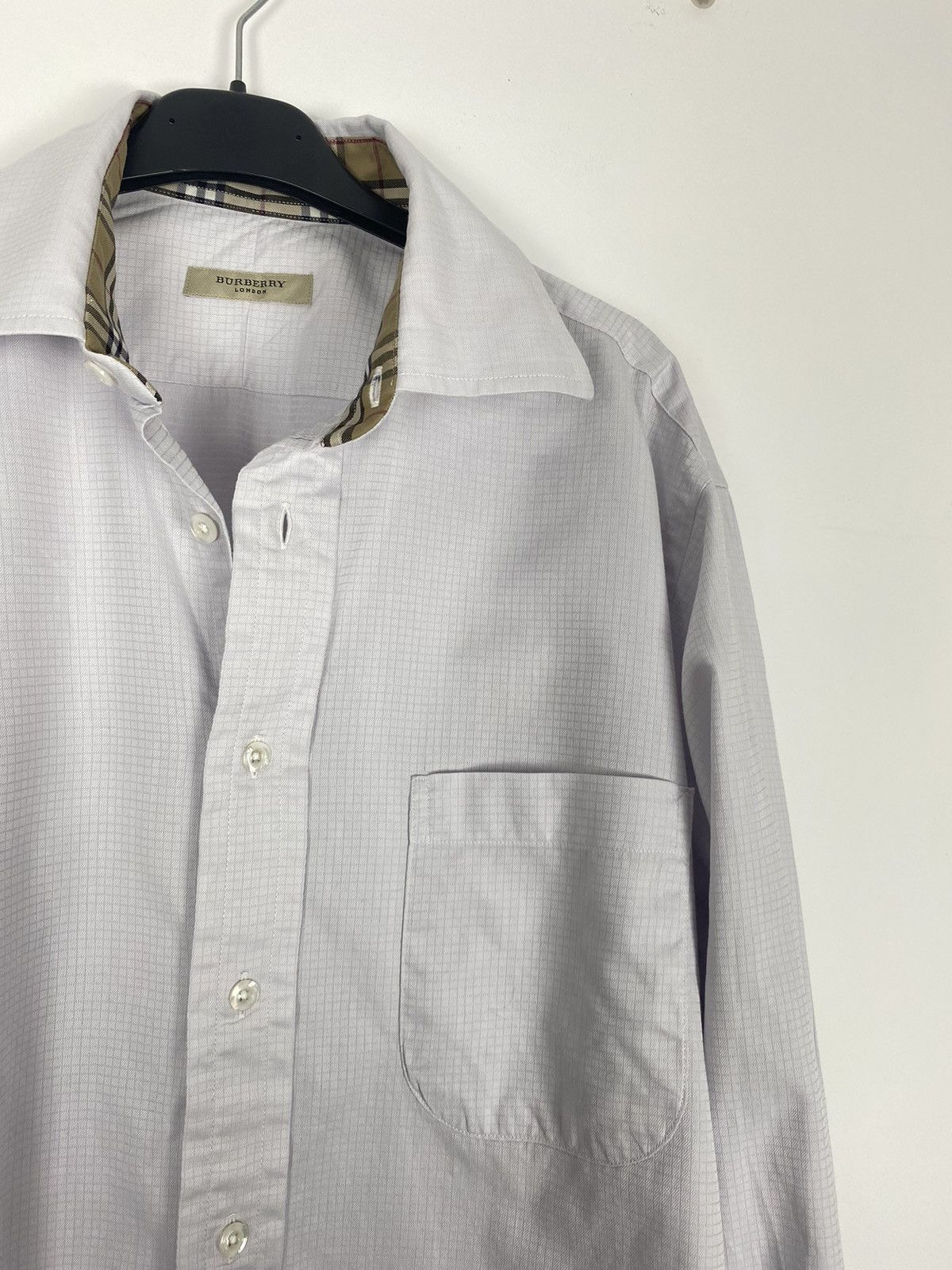 Burberry × Vintage Burberry London Shirt French Cuff 15 nova check collar y2k Size US L / EU 52-54 / 3 - 9 Thumbnail