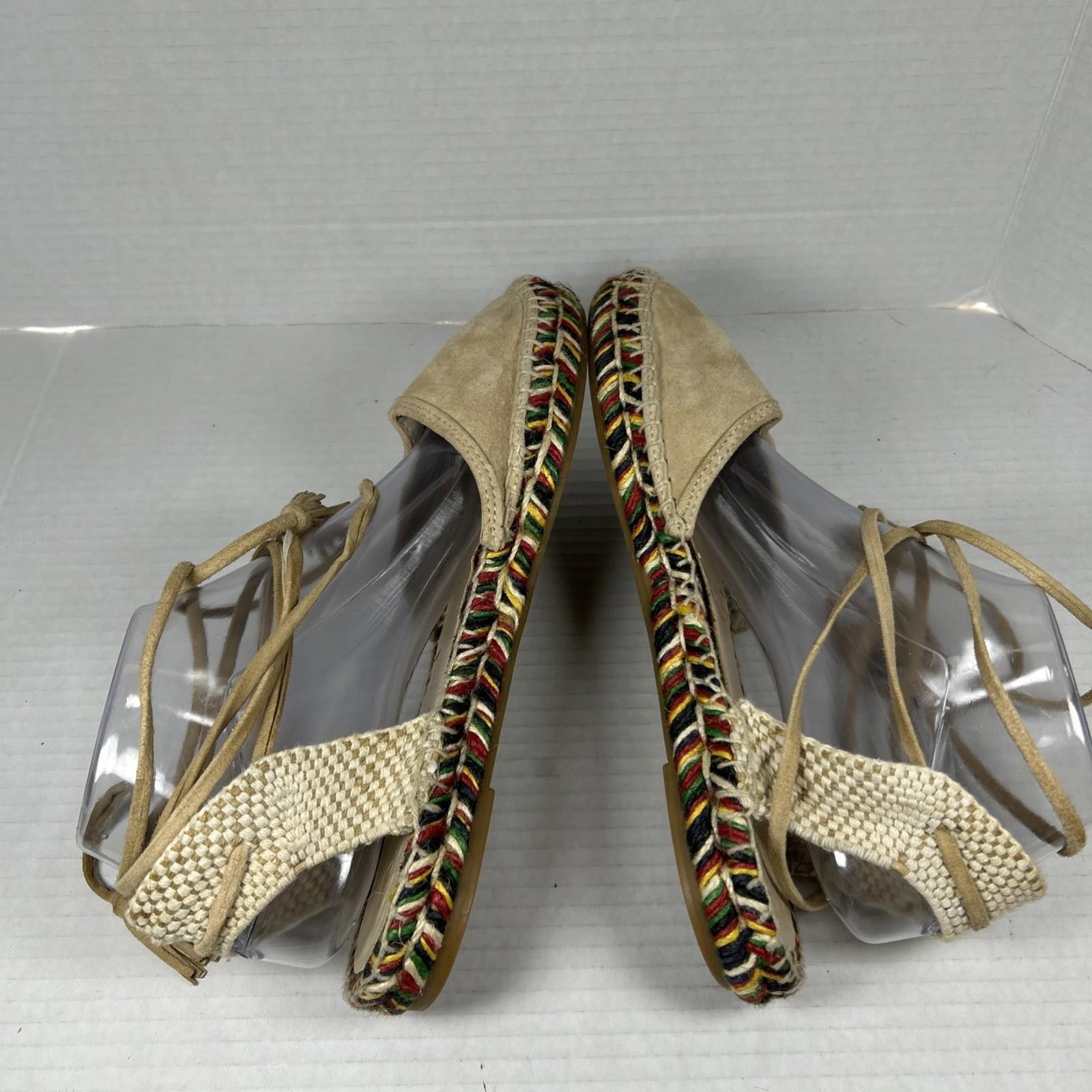 J.Crew J. CREW Suede Lace Up Espadrille Women’s Sz 9 Western Boho Size US 9 / IT 39 - 3 Thumbnail