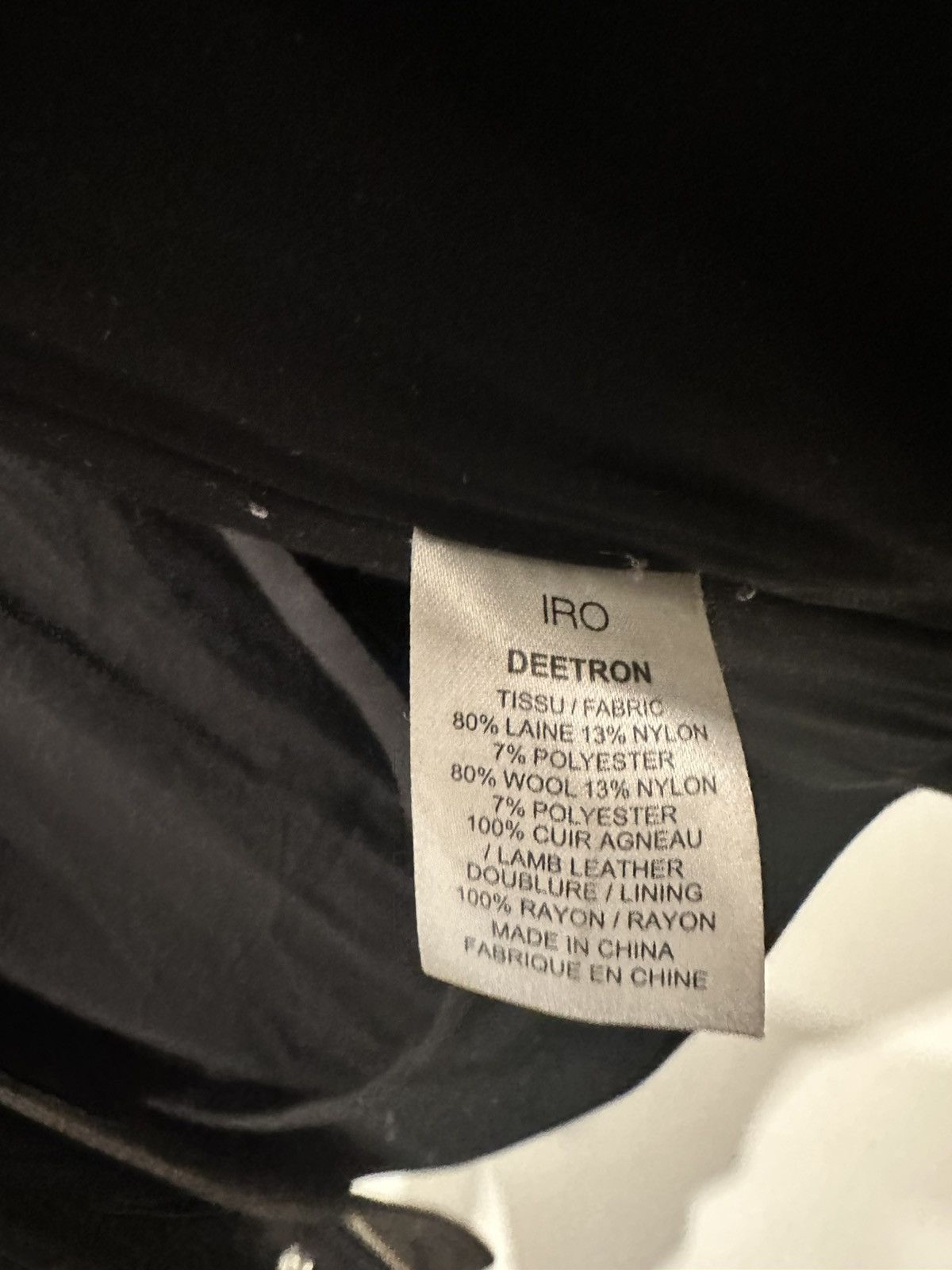 Iro Iro Mens Leather Jacket Size US XXL / EU 58 / 5 - 7 Thumbnail
