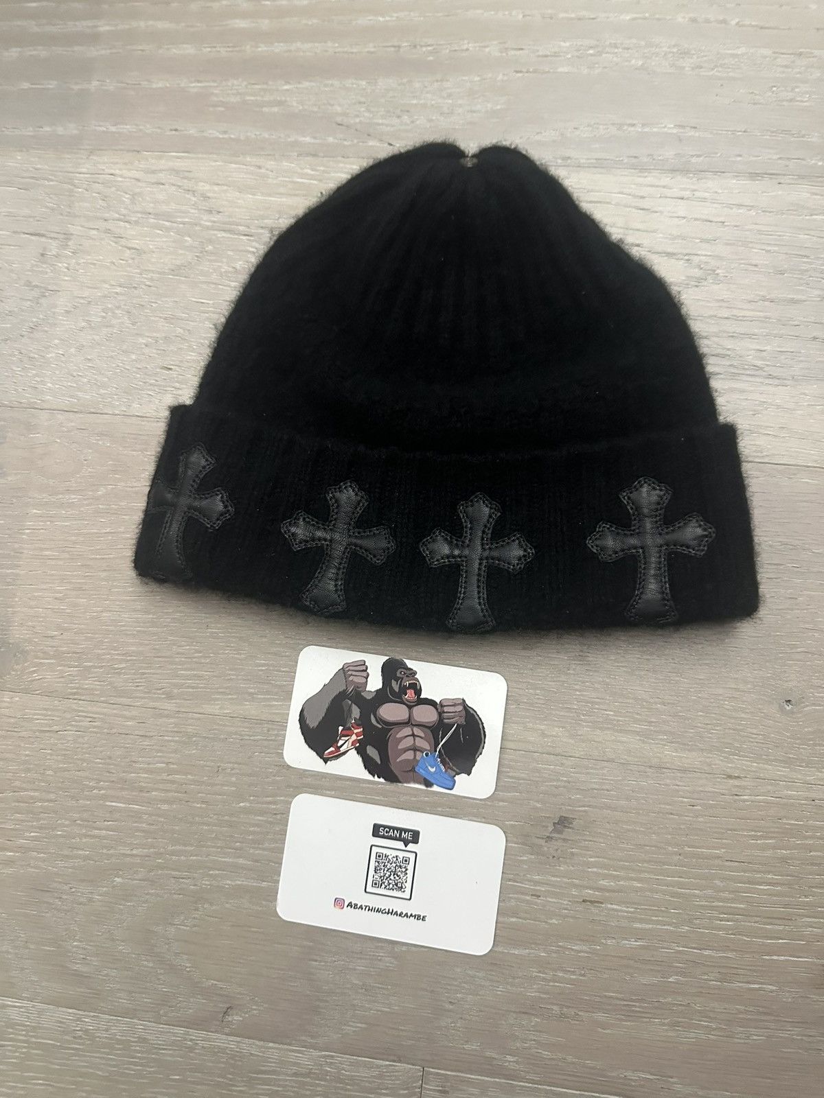 Chrome Hearts Chrome Hearts Hit and Run Patched Beanie Size ONE SIZE - 2 Thumbnail