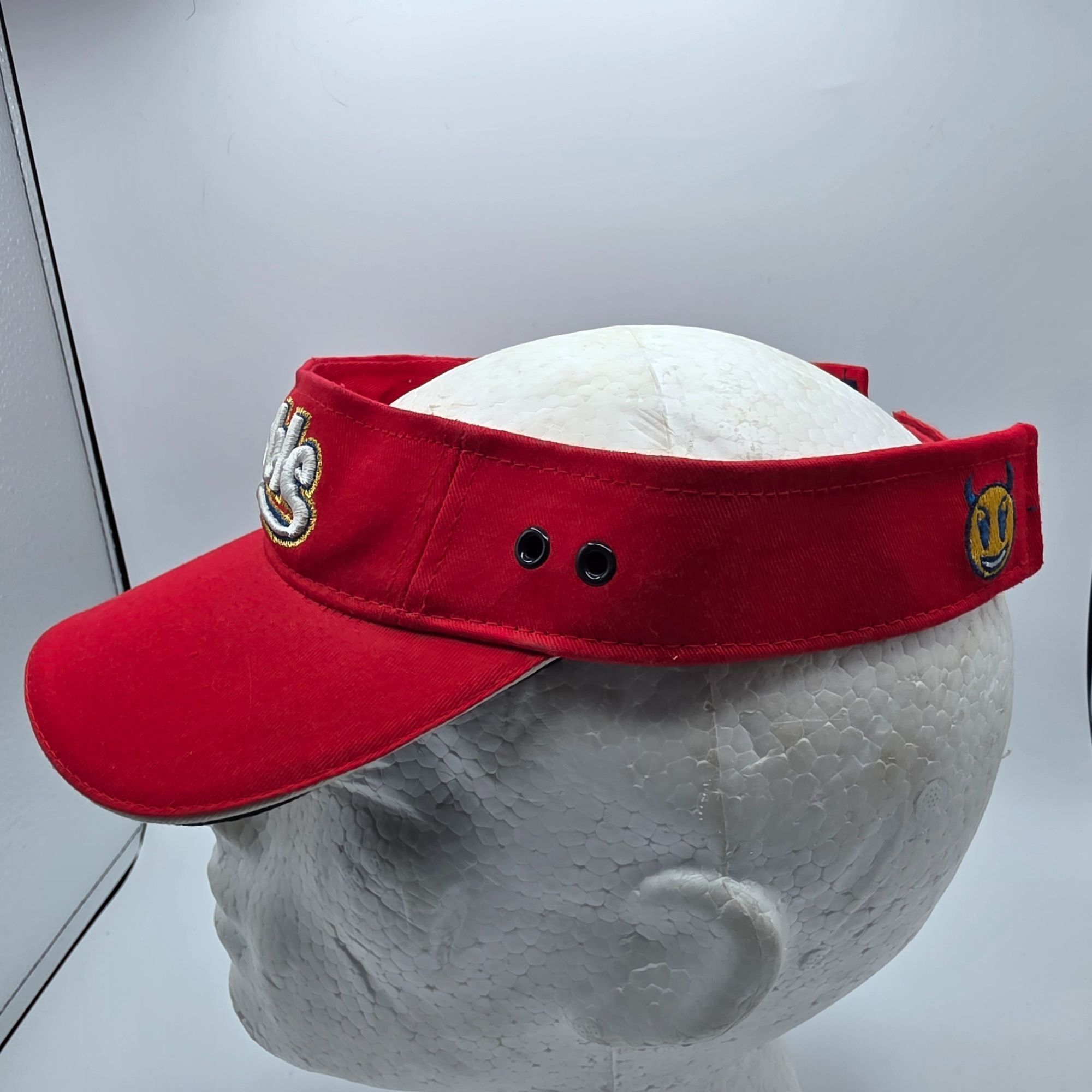 Other Bio Domes Trouble Devil Horns Adjustable Red Visor Hat Casua Size ONE SIZE - 2 Thumbnail