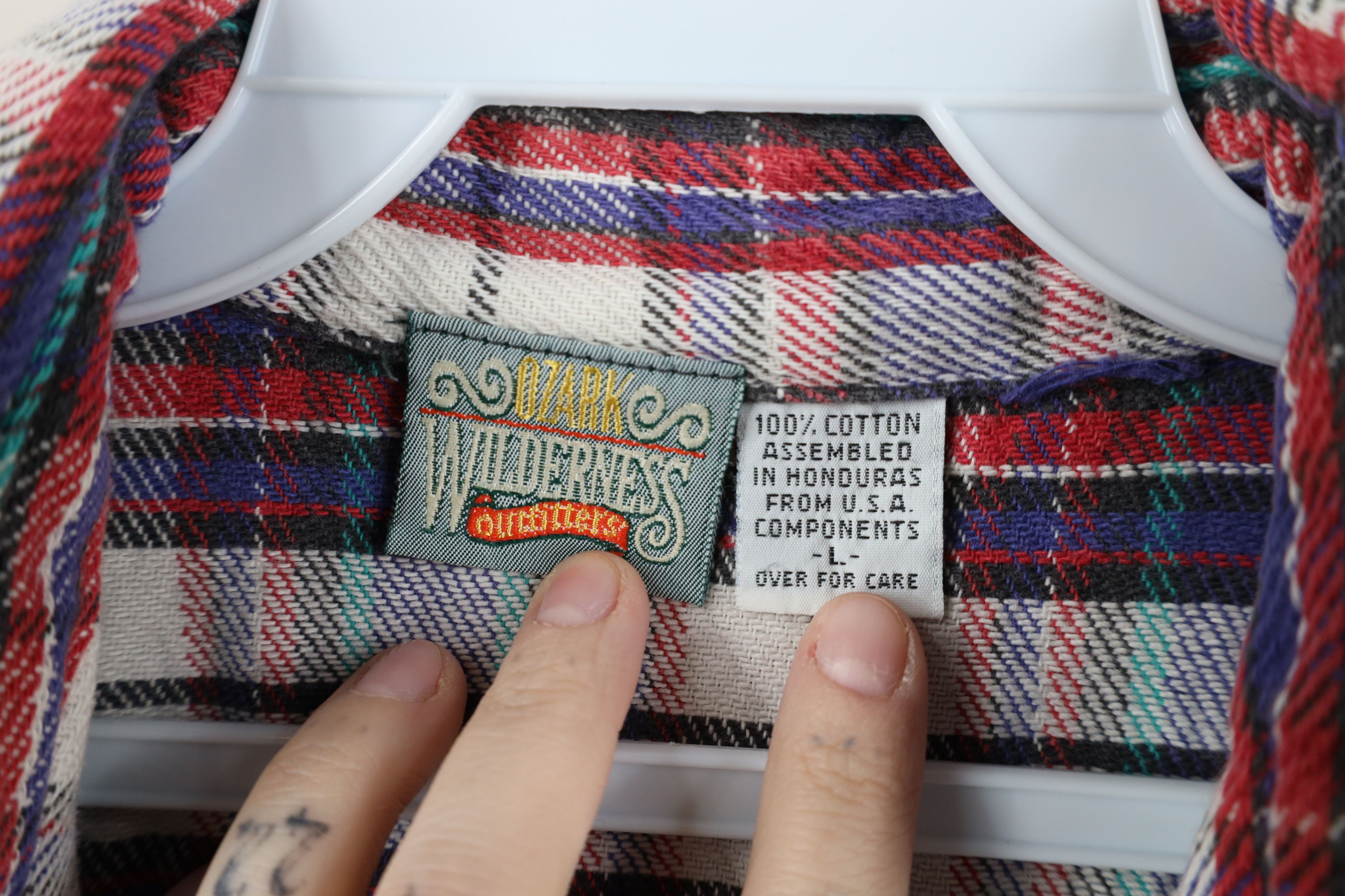 Vintage Vintage 90s Streetwear Heavyweight Flannel Button Shirt Size US L / EU 52-54 / 3 - 11 Thumbnail
