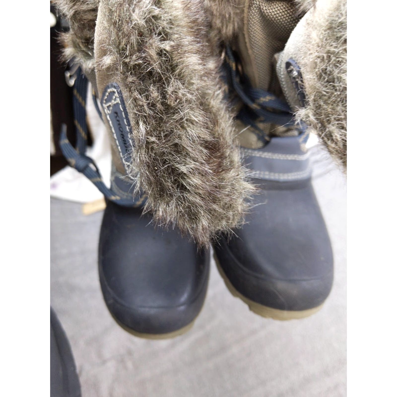 Vintage Khombu Slope Snow Boots Womens Size 11 Brown Leather Faux Fur Mid Calf Winter Boots Size US 11 / IT 41 - 6 Thumbnail