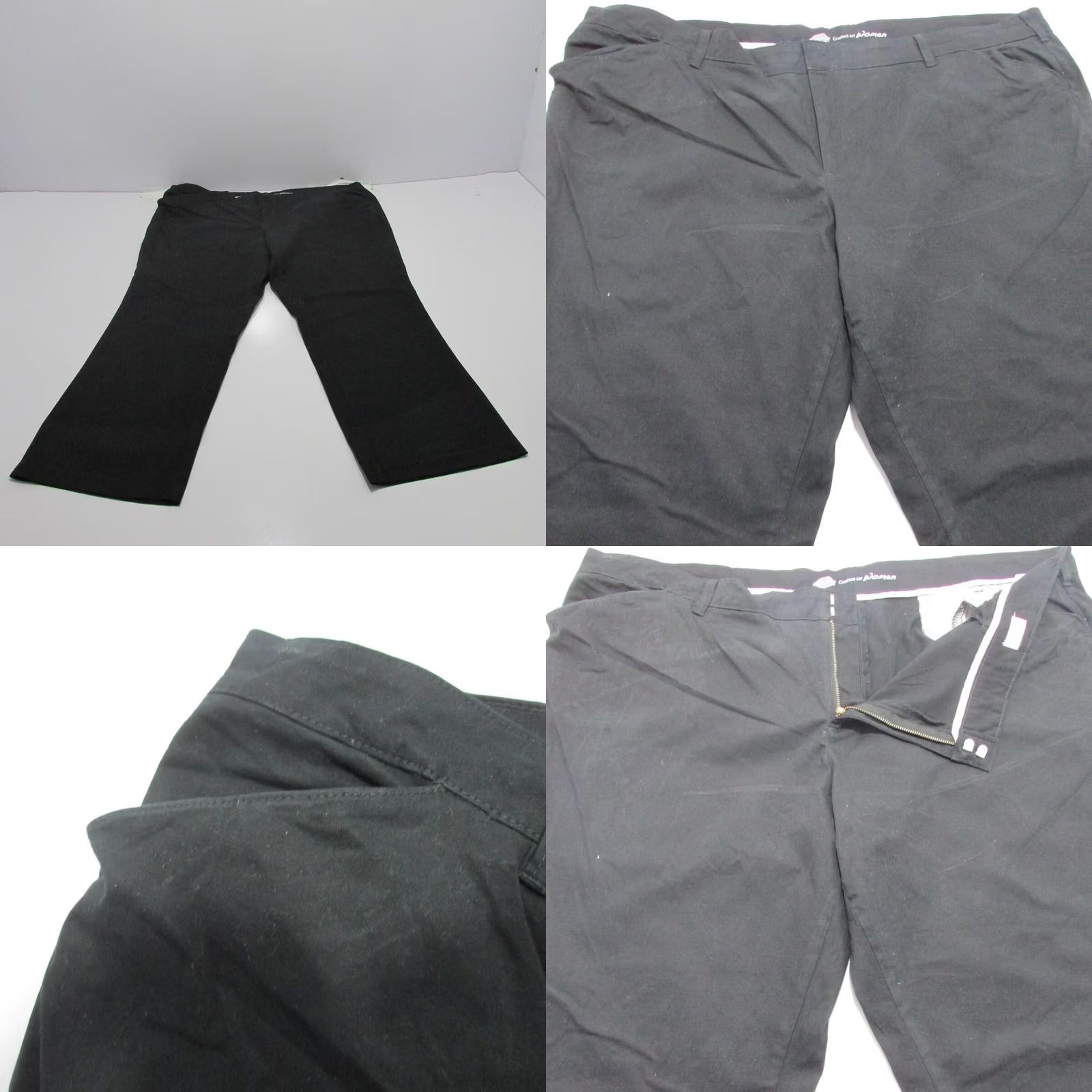 Dickies DICKIES WORK PANTS Womens 26 Stretch Women Relaxed Fit straight leg Black W44 L29 UK26 SKU Y04095 Size ONE SIZE - 8 Thumbnail