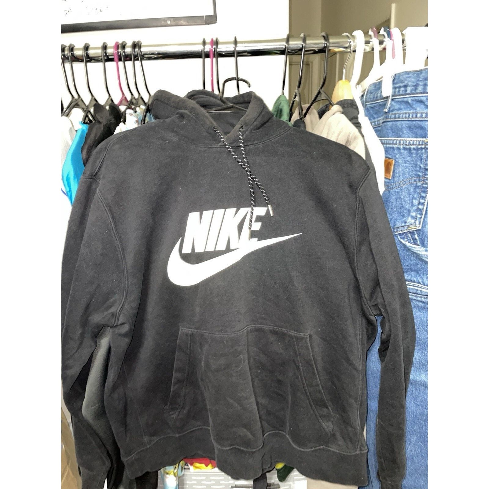 Nike Size Large- NIKE CLUB REFLECTIVE FLEECE PULLOVER HOODIE Size US L / EU 52-54 / 3 - 2 Thumbnail