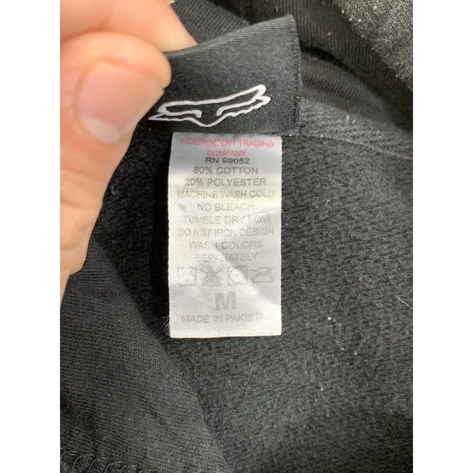 Fox Racing Fox Hoodie Mens M Black Pullover Drawstring Graphic Print Hooded Pockets Casual Y2K Racing Outdoor Sports Motorcycle Gym & Training Walking Vintage? Size US M / EU 48-50 / 2 - 3 Thumbnail