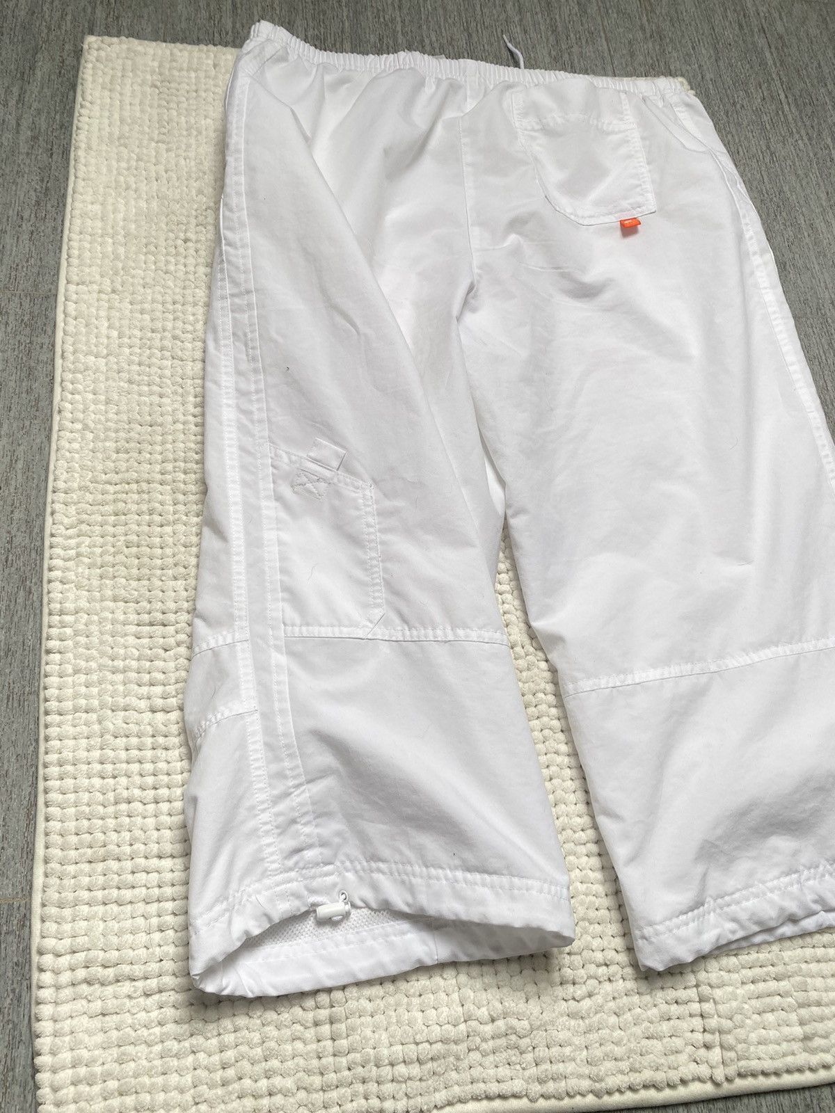 Nike × Vintage Nike Vintage W 3/4 nylon pants swoosh y2k 00s white drill Size 34" / US 12 / IT 48 - 11 Thumbnail