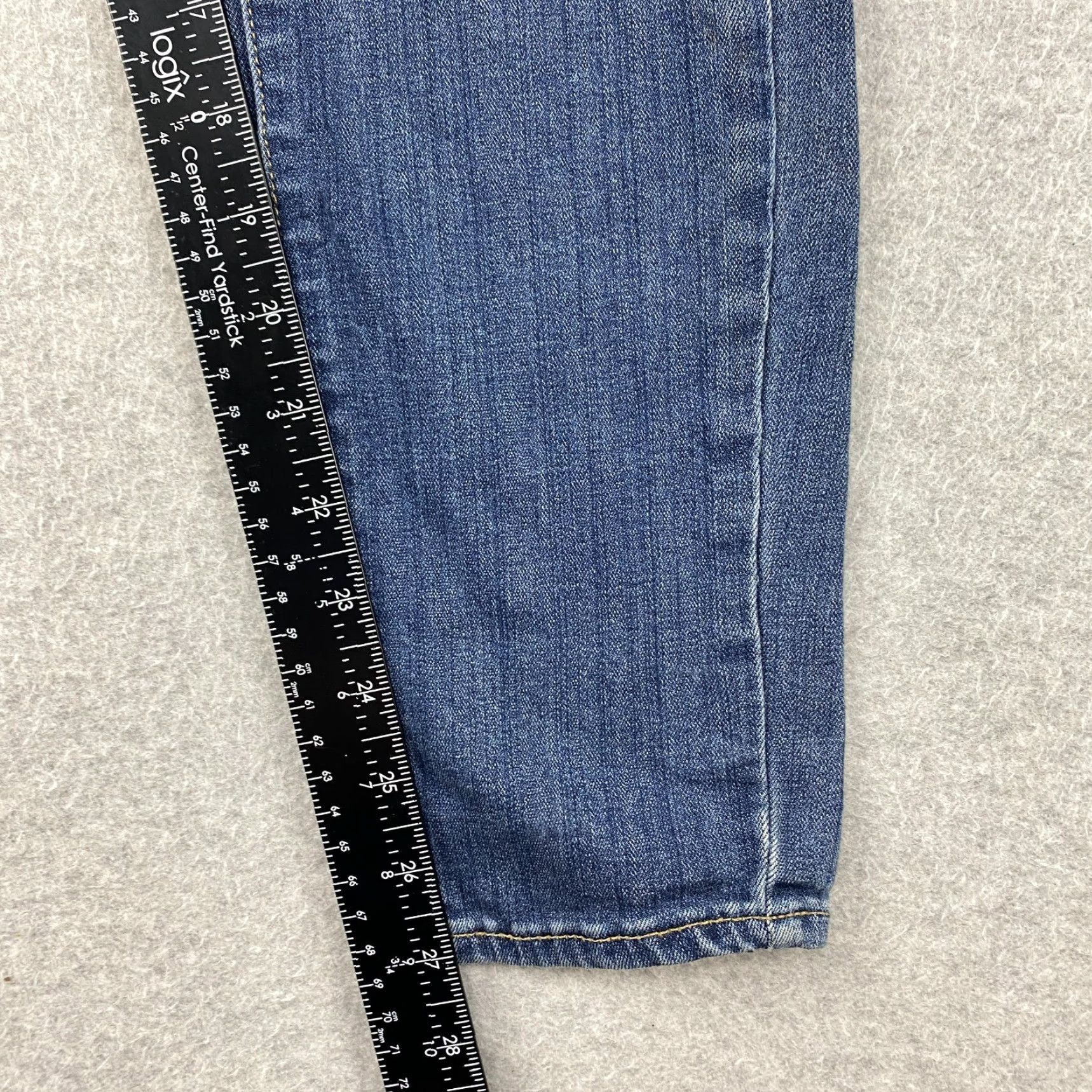 Paige Paige Verdugo jeans Womens 25 Blue Low Rise Ankle Distressed Stretch Denim 5-Pocket Modern Size 42" / US 20 - 6 Thumbnail