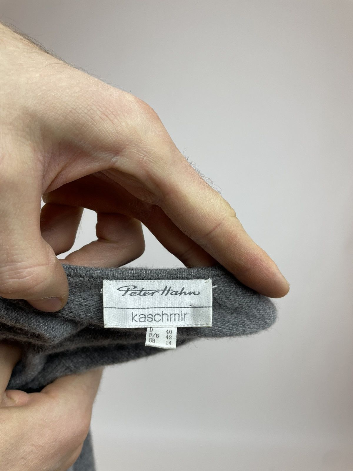 Designer Peter Hahn Cashmere Long Cardigan size 42 Size M / US 6-8 / IT 42-44 - 7 Thumbnail