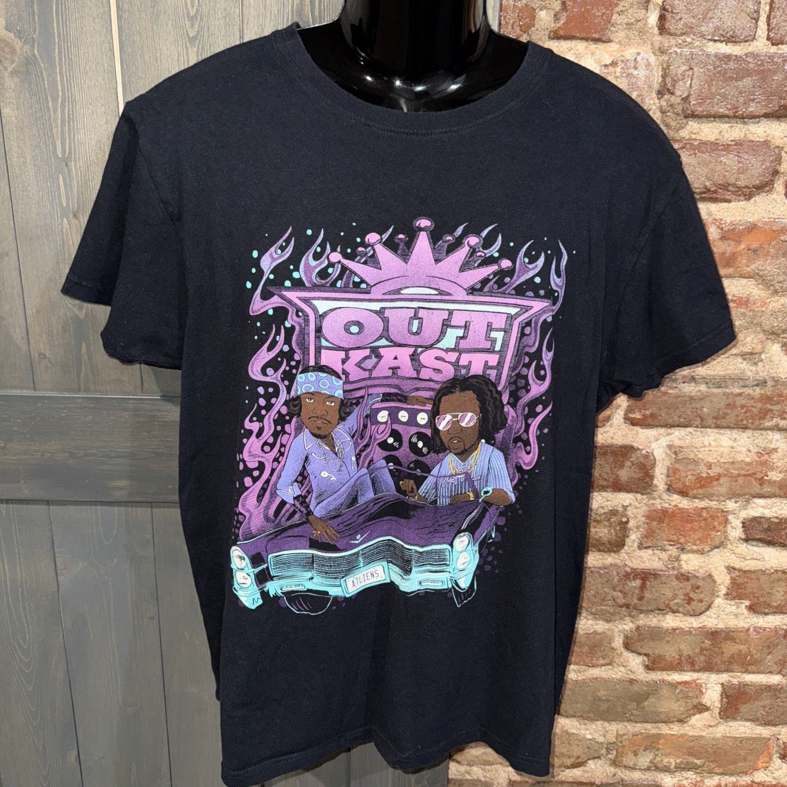Outkast OutKast Black Graphic T Shirt L Atliens Andree 3000 Big Boi Size US L / EU 52-54 / 3 - 2 Thumbnail