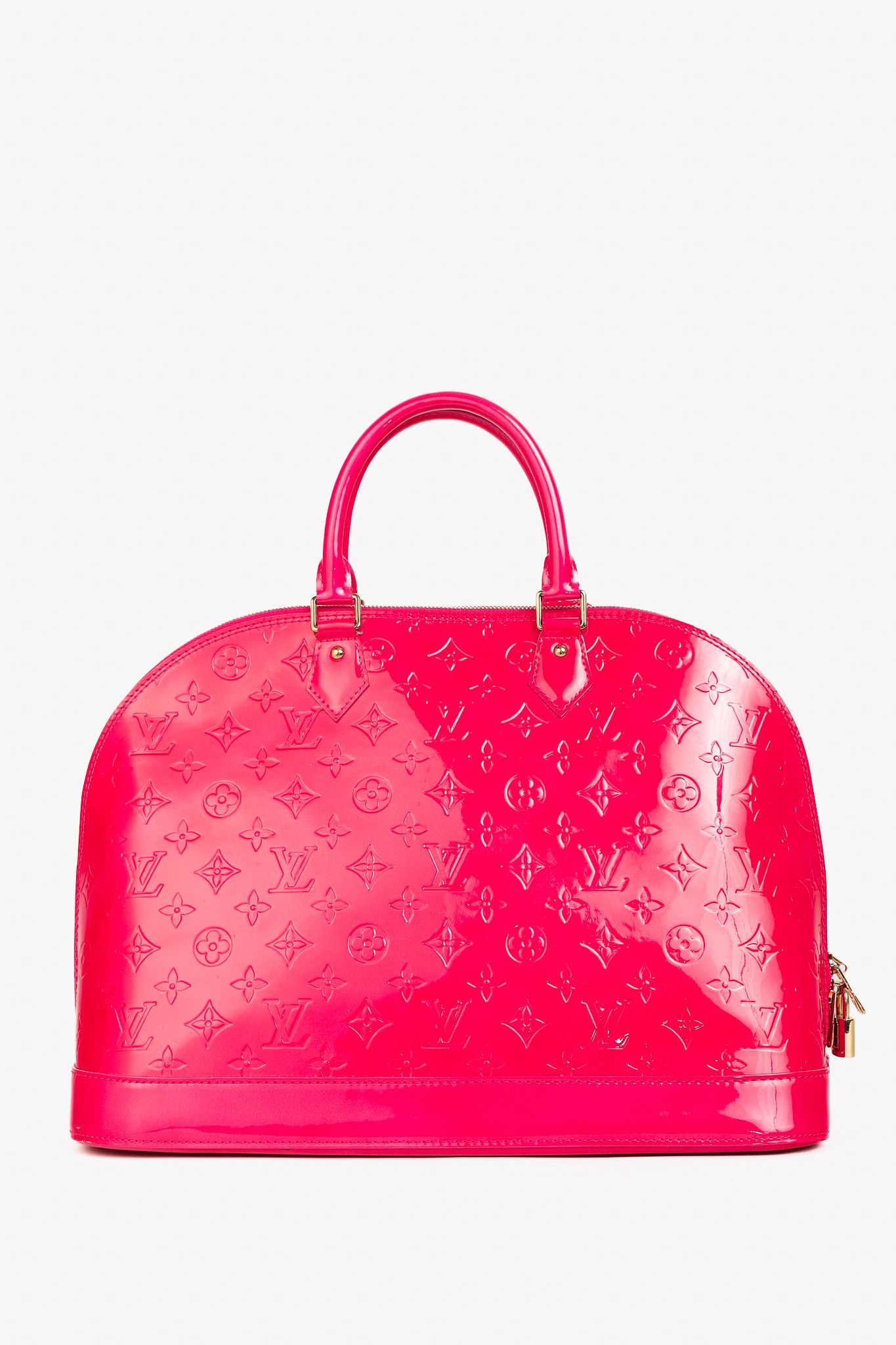 Louis Vuitton Louis Vuitton Alma GM Rose Pop Monogram Vernis Tote Size ONE SIZE - 4 Thumbnail