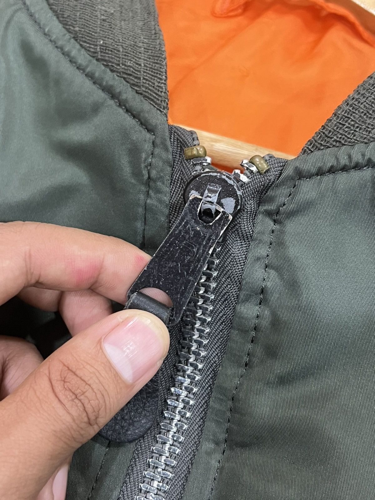 Alpha Industries Vtg USA Alpha Industries Flight Bomber Jacket Size US L / EU 52-54 / 3 - 8 Thumbnail