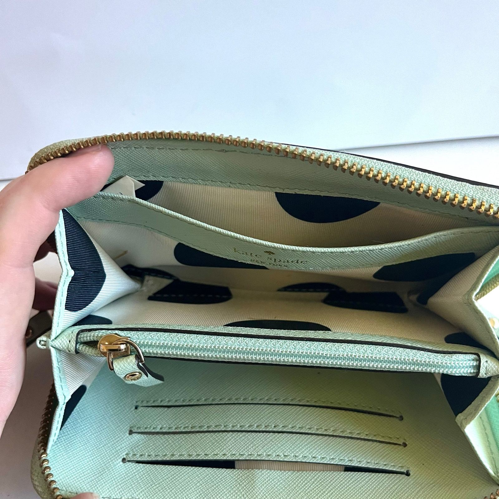 Kate Spade KATE SPADE Wristlet Wallet, Mint Green Size ONE SIZE - 4 Thumbnail