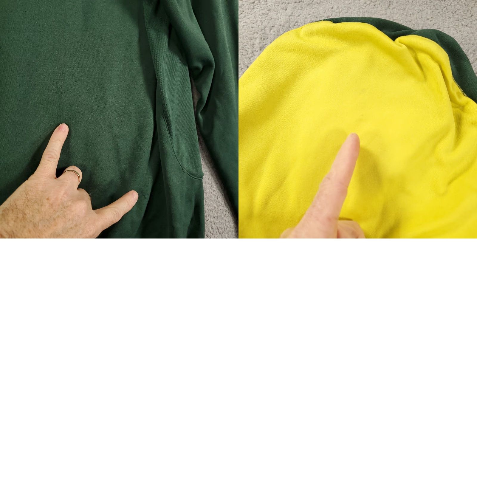 Nike VINTAGE Nike Oregan Ducks Hoodie Mens Medium Green Fleece Lined Zipper Pockets Pullover Size US M / EU 48-50 / 2 - 9 Thumbnail