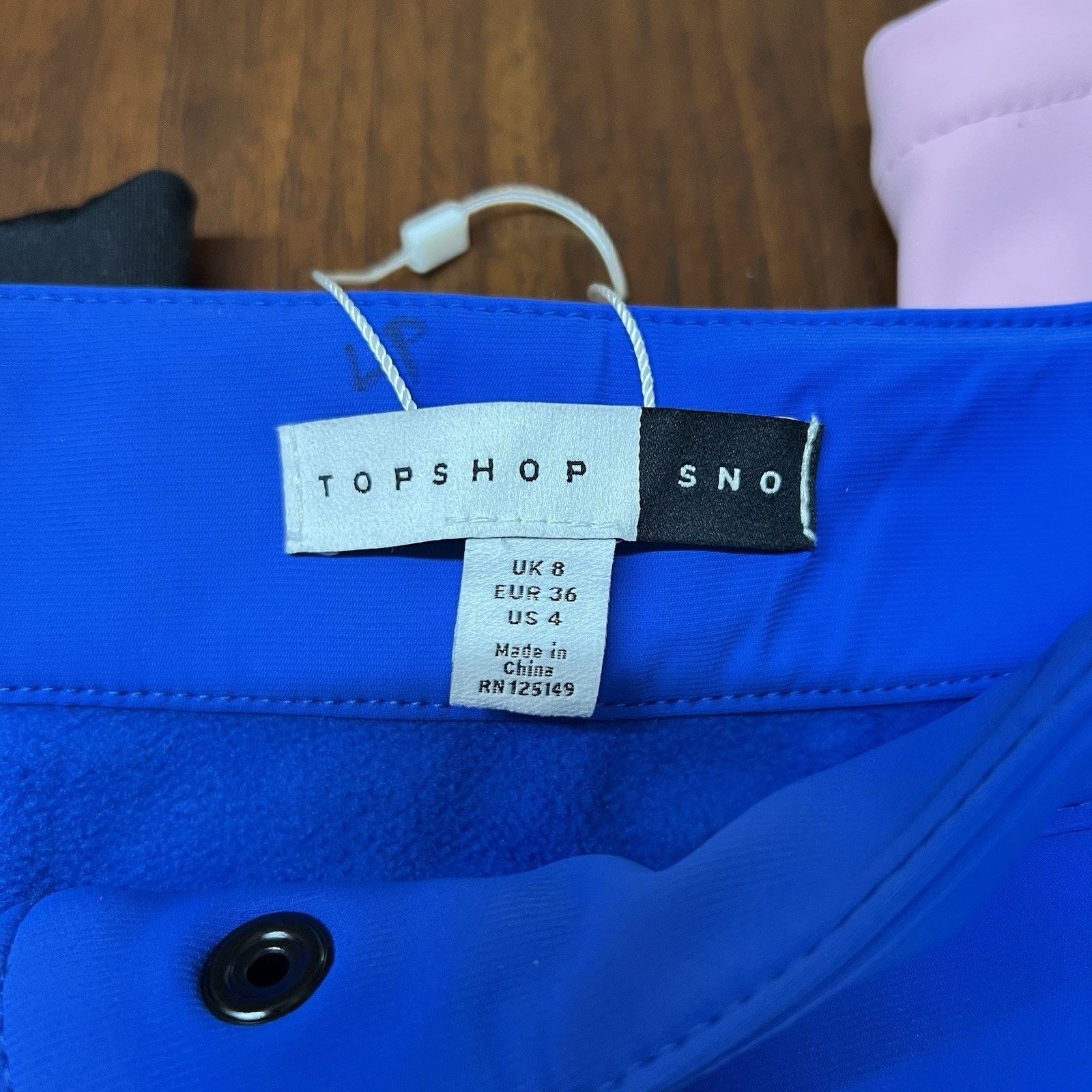 Topshop NWOT Topshop SNO Pants Ski 27” (4) Pink Blue Black Size 27" / US 4 / IT 40 - 4 Thumbnail