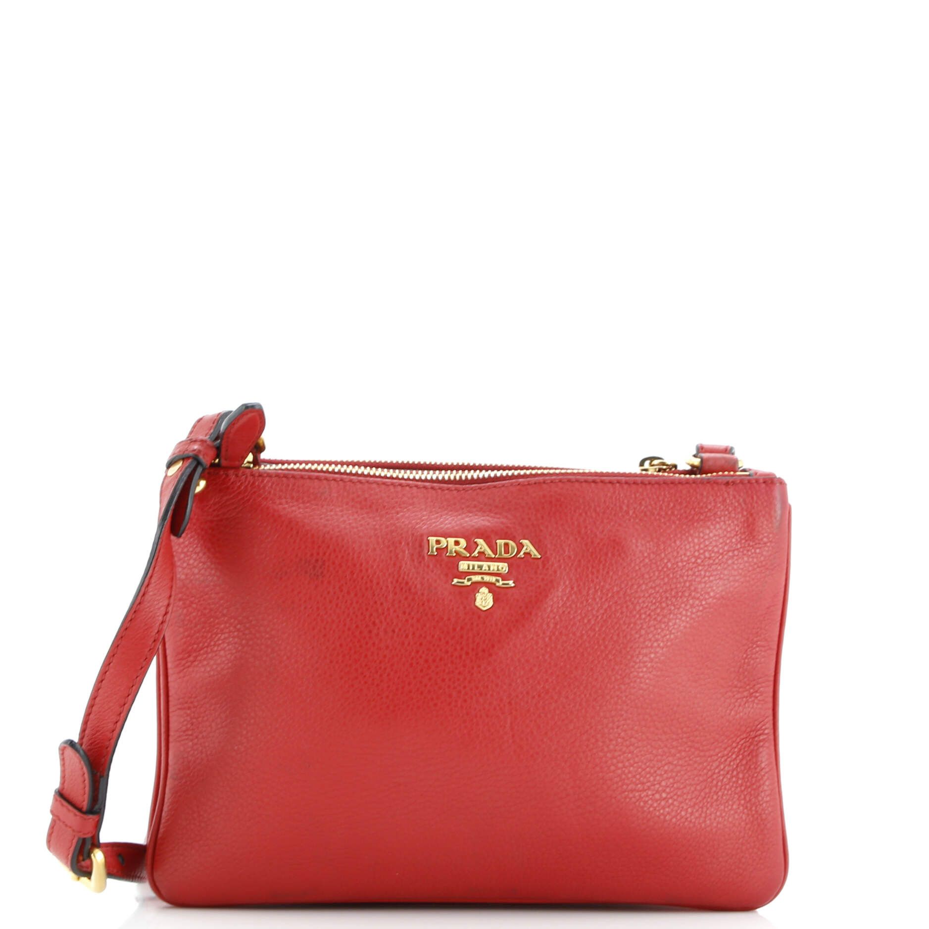 Prada Double Zip Crossbody Bag Size ONE SIZE - 1 Thumbnail