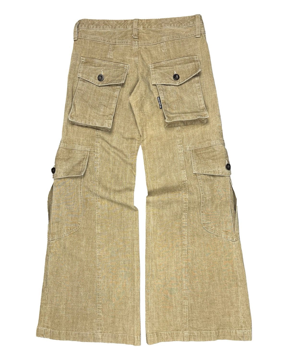 Japanese Brand 2000s Body Butter Flared Multi Pocket Pants Size US 29 - 4 Thumbnail