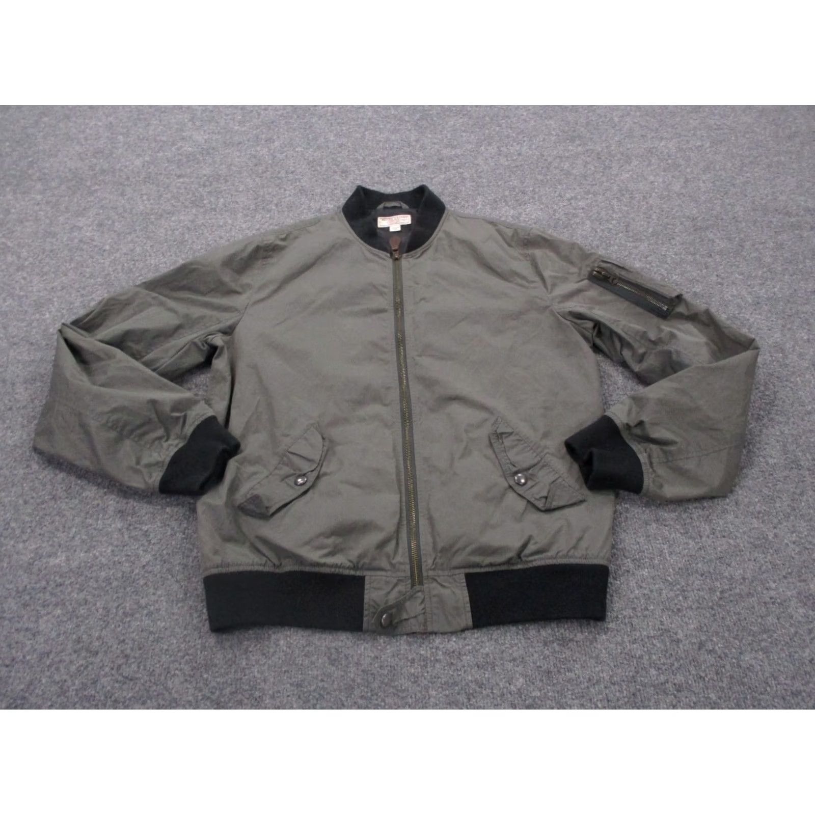 Wallace & Barnes Wallace & Barnes Jacket Mens MT Gray Nylon Athletic Sweater Bomber Sport Outdoors Size US M / EU 48-50 / 2 - 2 Thumbnail