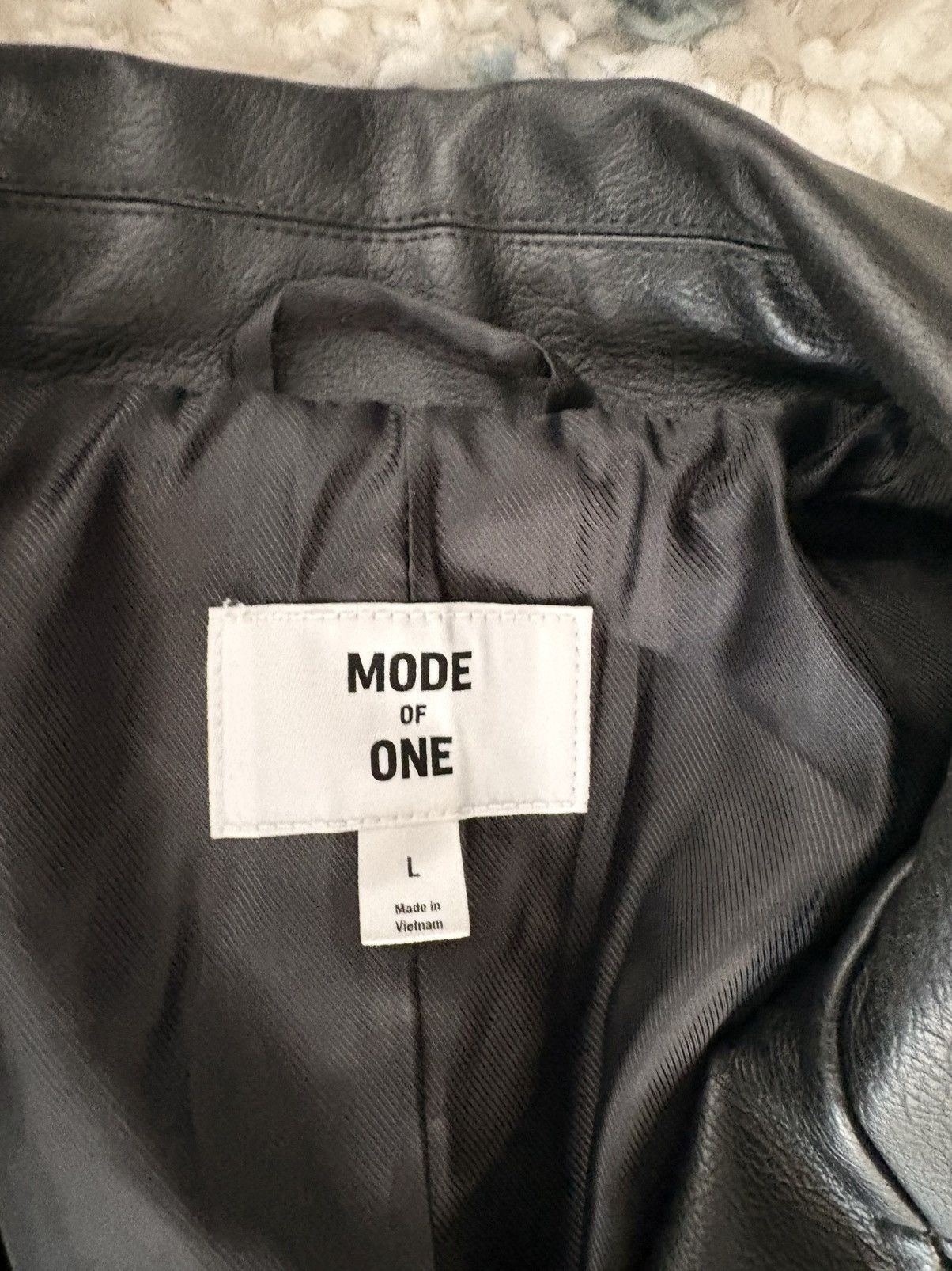 Other Leather Biker Jacket - Size Large Size US L / EU 52-54 / 3 - 3 Thumbnail