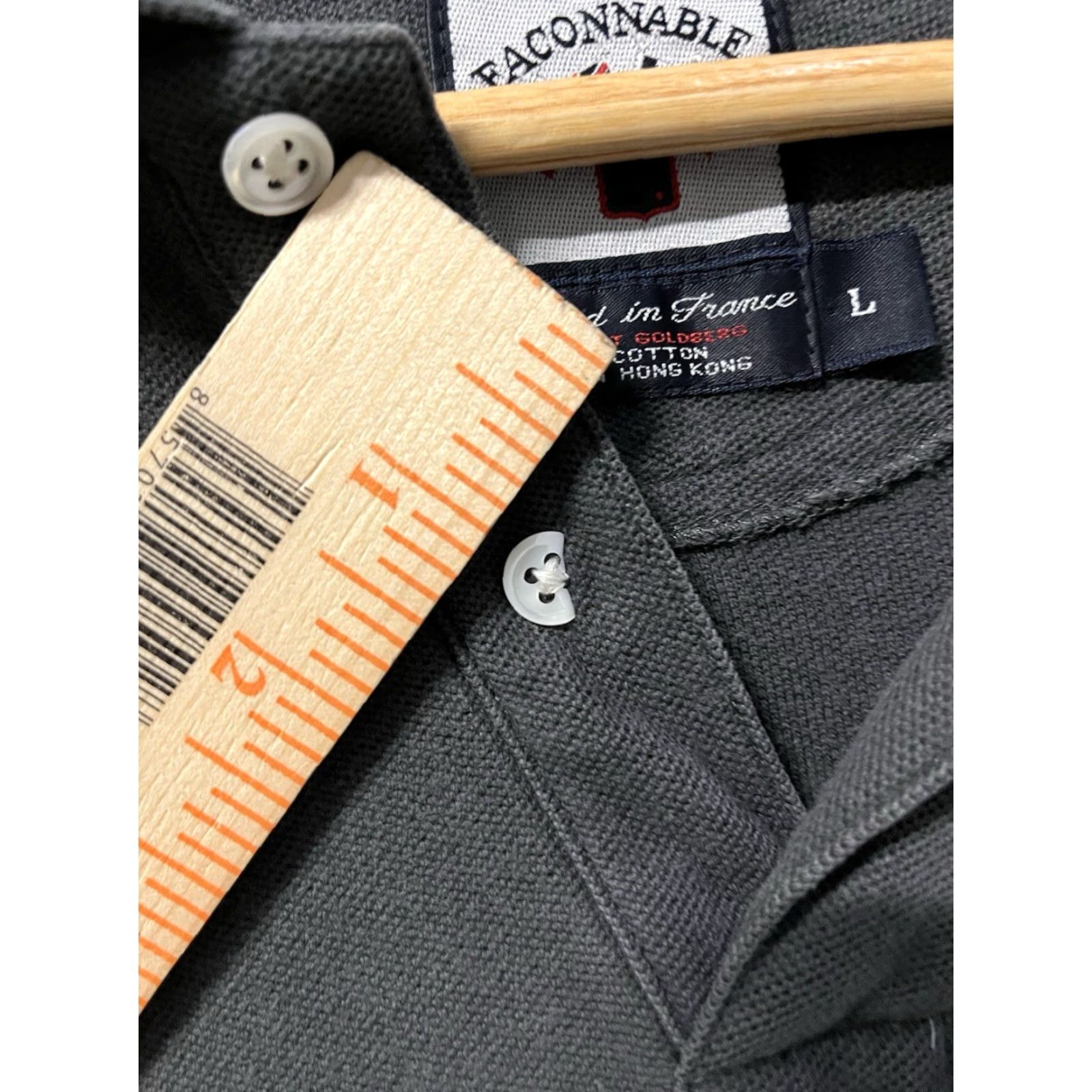 Faconnable VINTAGE Façonnable Long Sleeve Polo Pullover Gray Large Men Mens 90s Collared Shirt Size US L / EU 52-54 / 3 - 6 Thumbnail