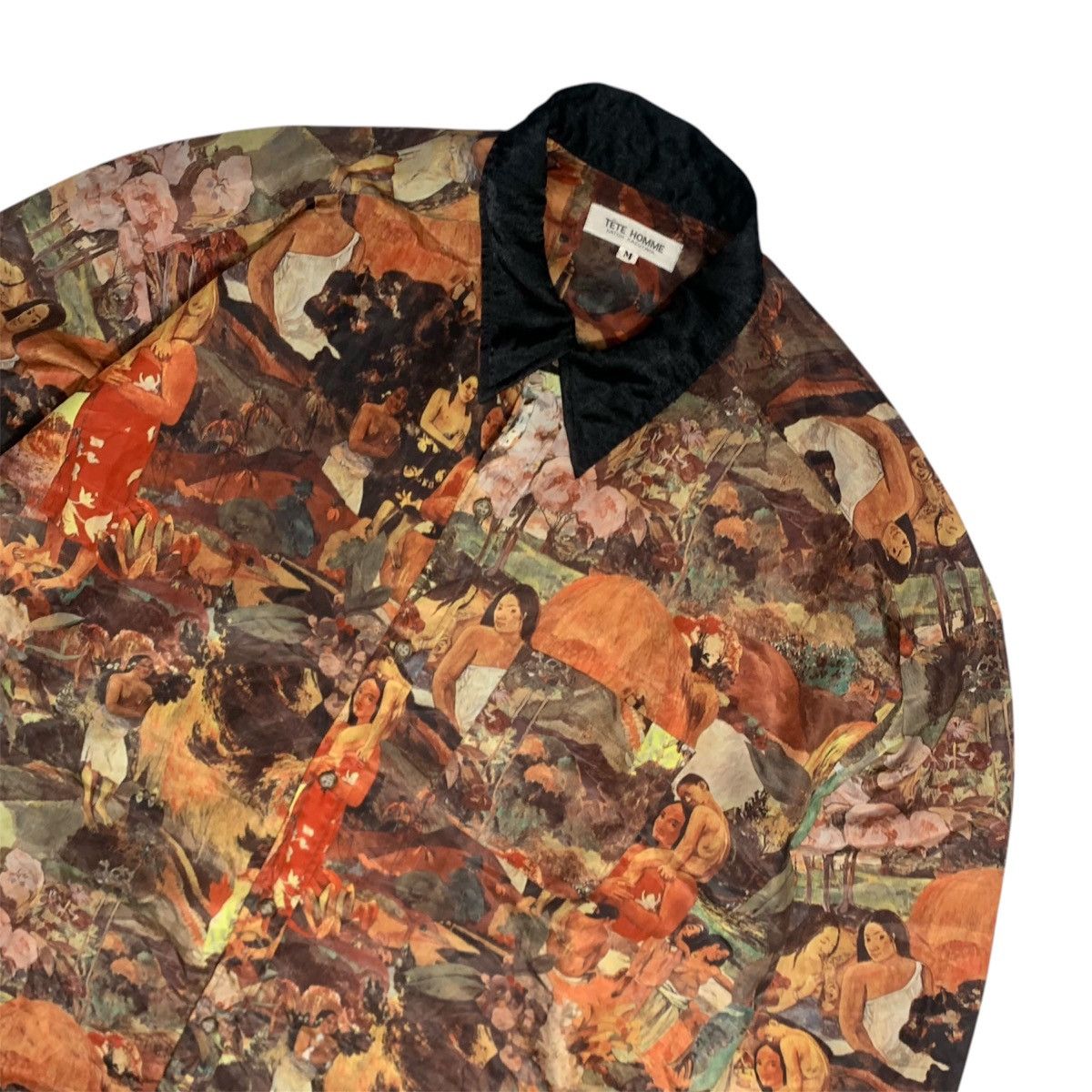 Issey Miyake × Japanese Brand × Tete Homme Tete homme rayon art shirt vintage Size US L / EU 52-54 / 3 - 2 Thumbnail