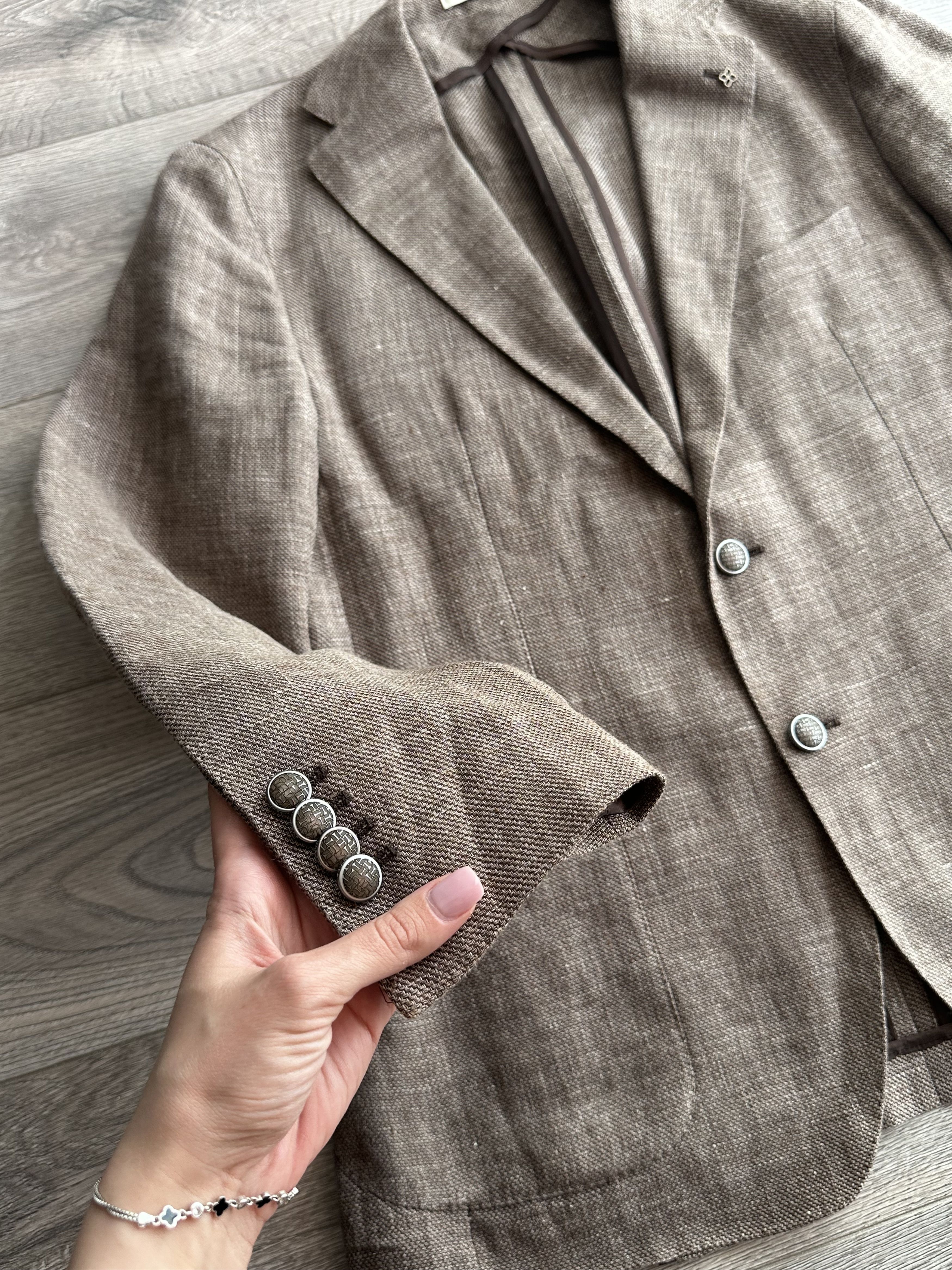 Tagliatore Tagliatore Linen Blazer Size 54R - 5 Thumbnail