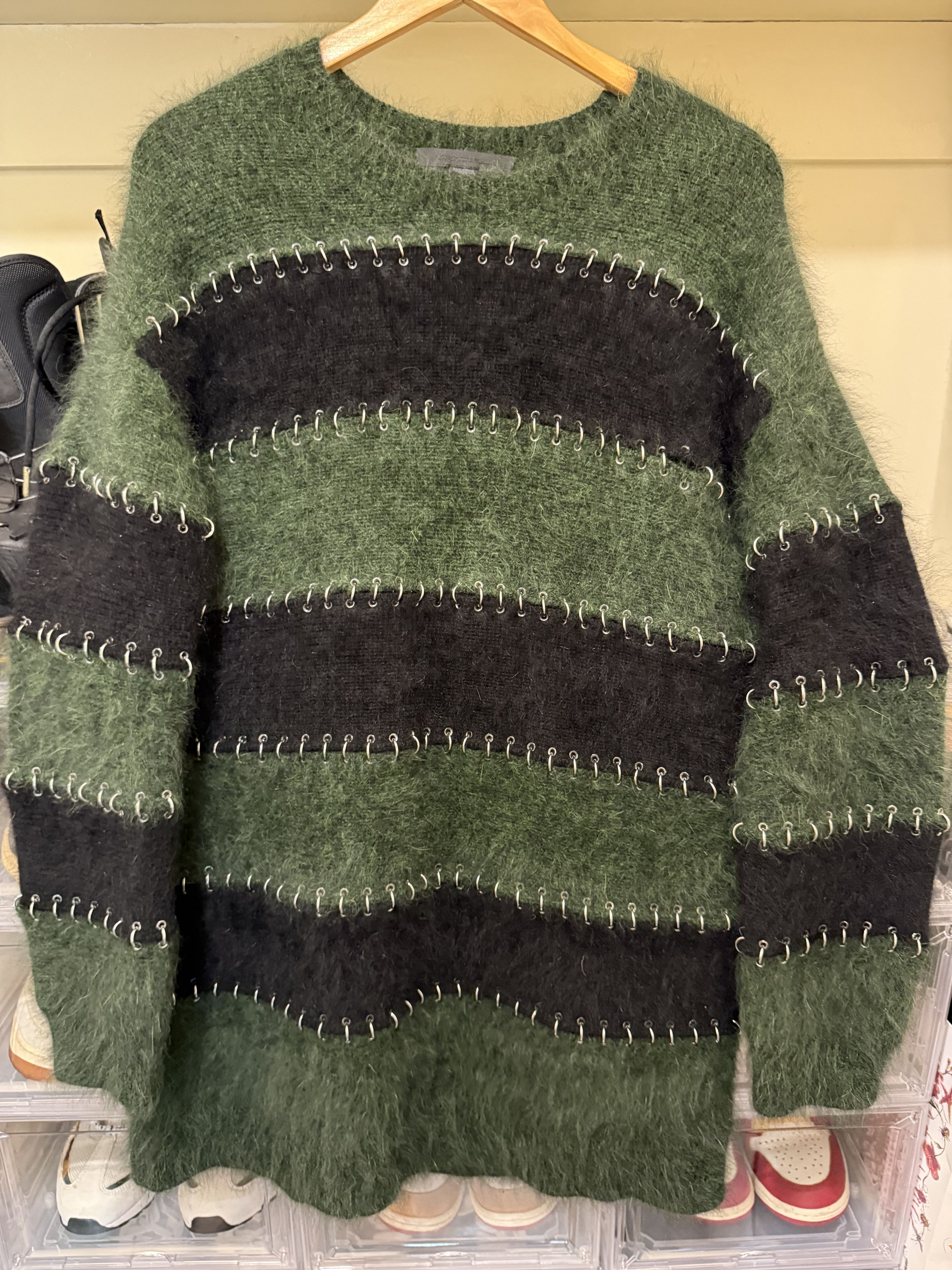 Alexander Wang Alexander Wang Chain Striped Sweater Size M / US 6-8 / IT 42-44 - 2 Thumbnail