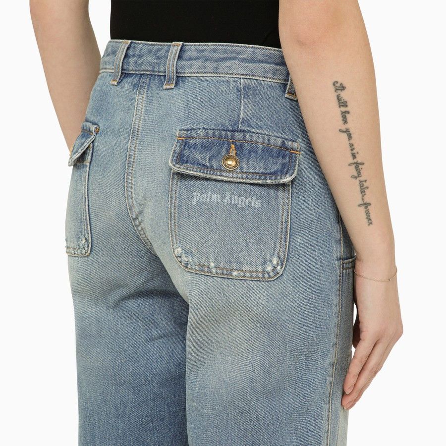 Palm Angels o1d2blof0924 Denim Jeans In Blue Size 27" / US 4 / IT 40 - 5 Thumbnail