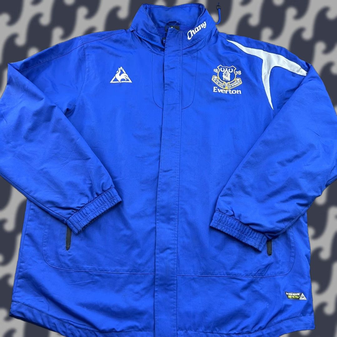 Le Coq Sportif le coq sportif Everton 2009 2010 Football Jacket Blue Full Zip Hooded XL Mens Track Jacket Mid-Length Size US XL / EU 56 / 4 - 1 Thumbnail
