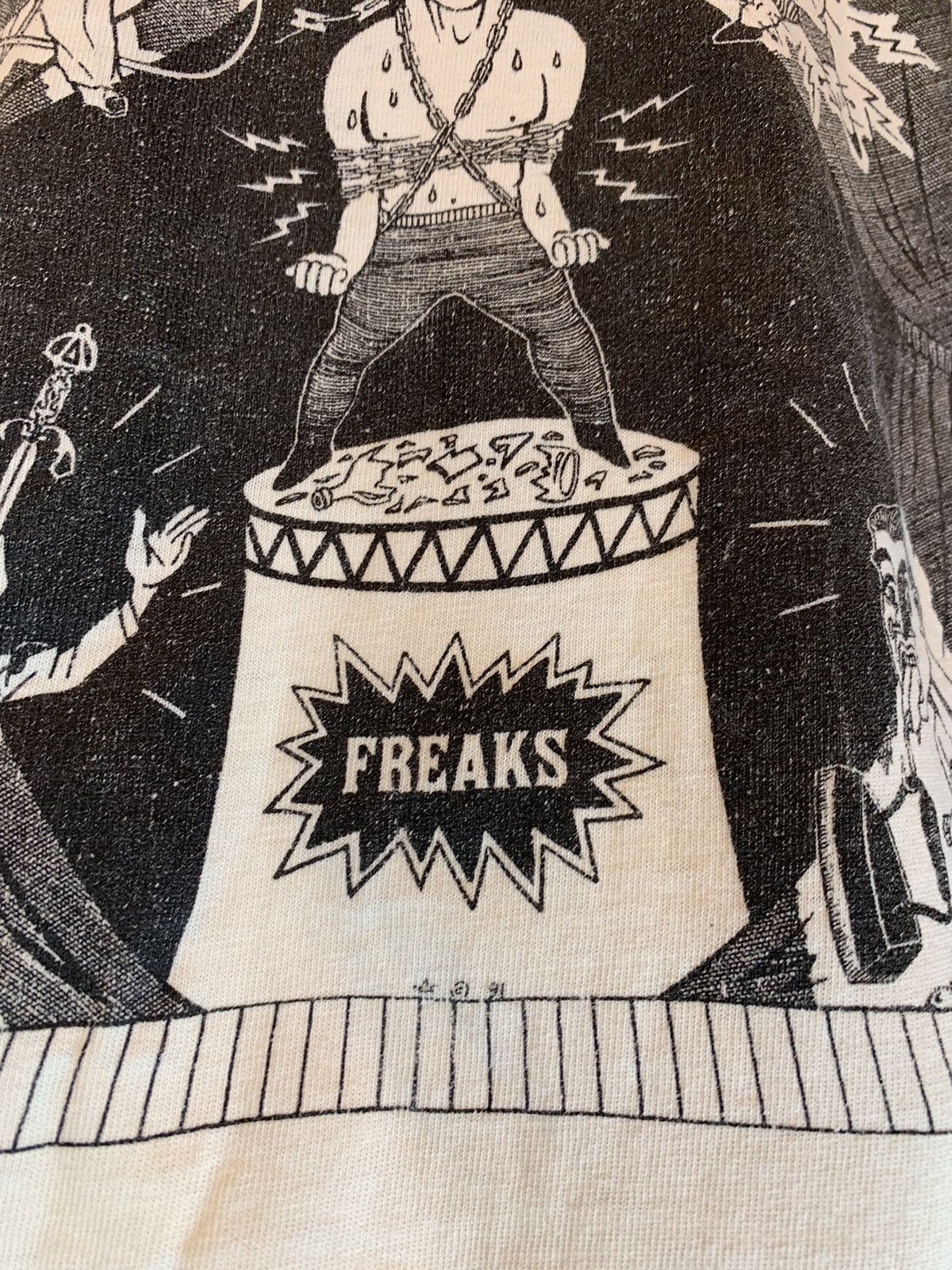 Vintage RARE* Vintage 1991 Jim Rose Freak Circus Single Stitch Shirt Size US XL / EU 56 / 4 - 3 Thumbnail