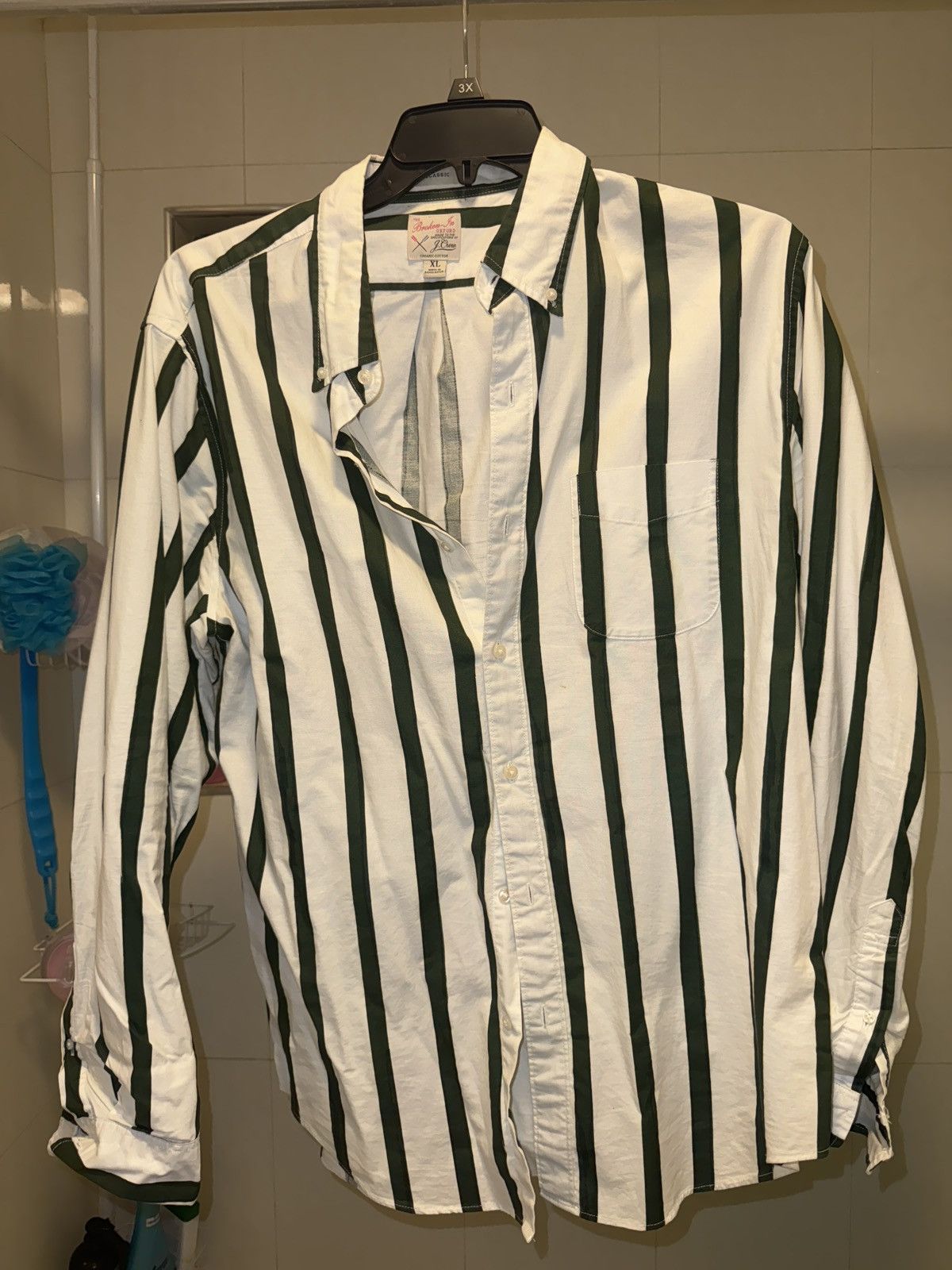 J.Crew Jcrew striped oxford button down Size US XL / EU 56 / 4 - 1 Thumbnail
